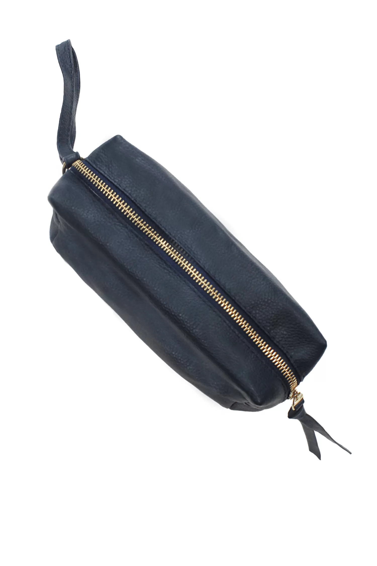 New Abby Make Up Bag Navy Soft Leather Travel Accessories | Travel Accessories