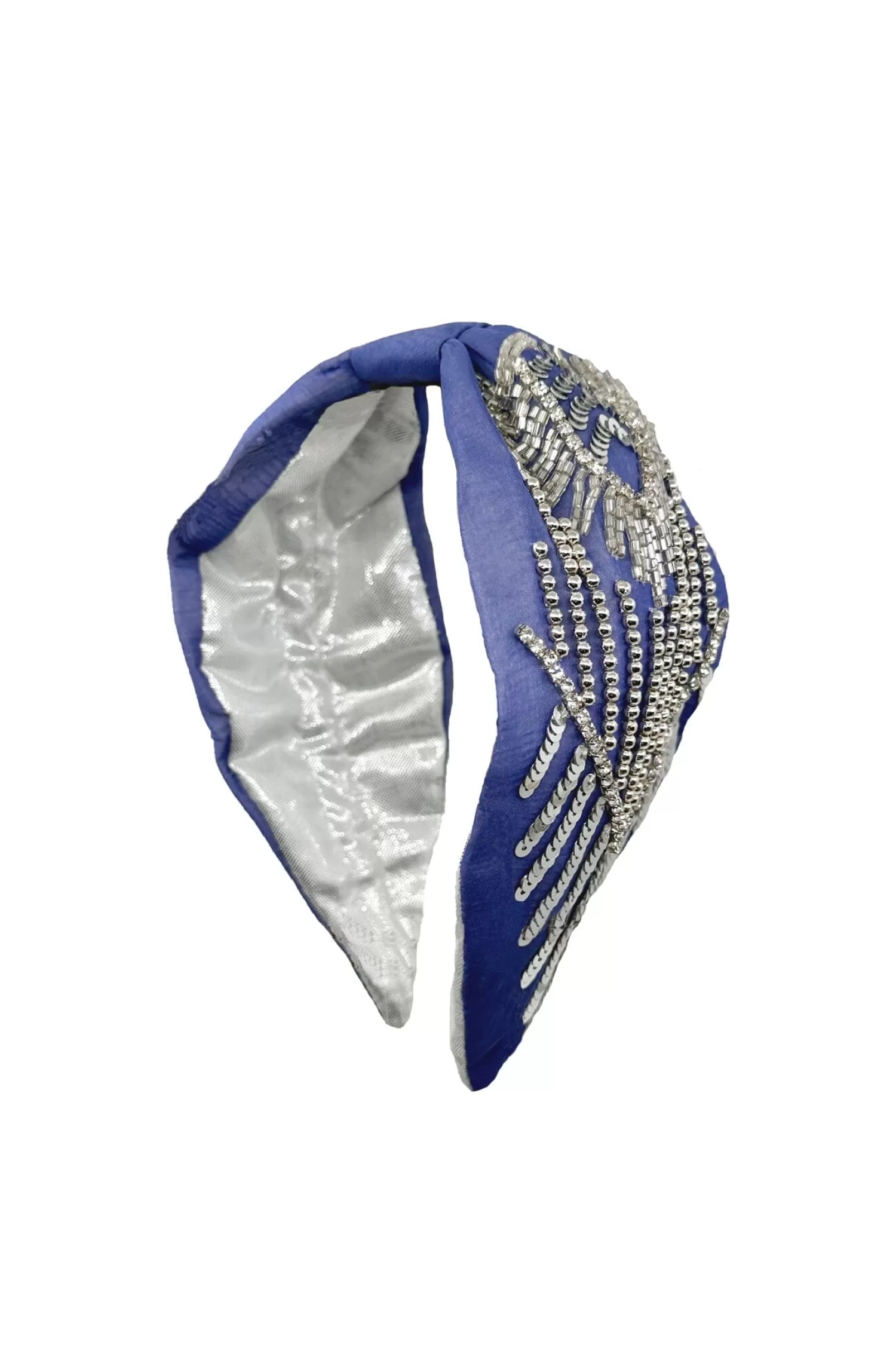 Hot Abella Embellished Headband Cobalt Blue Hair