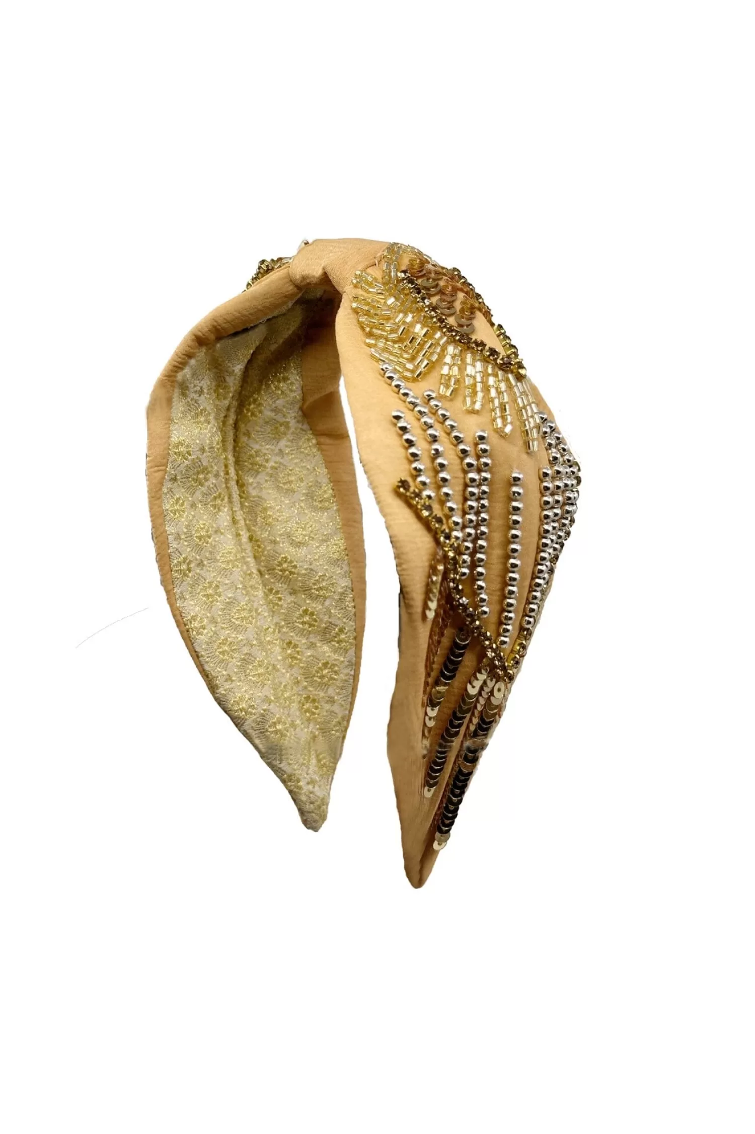 Store Abella Embellished Headband Gold Hair