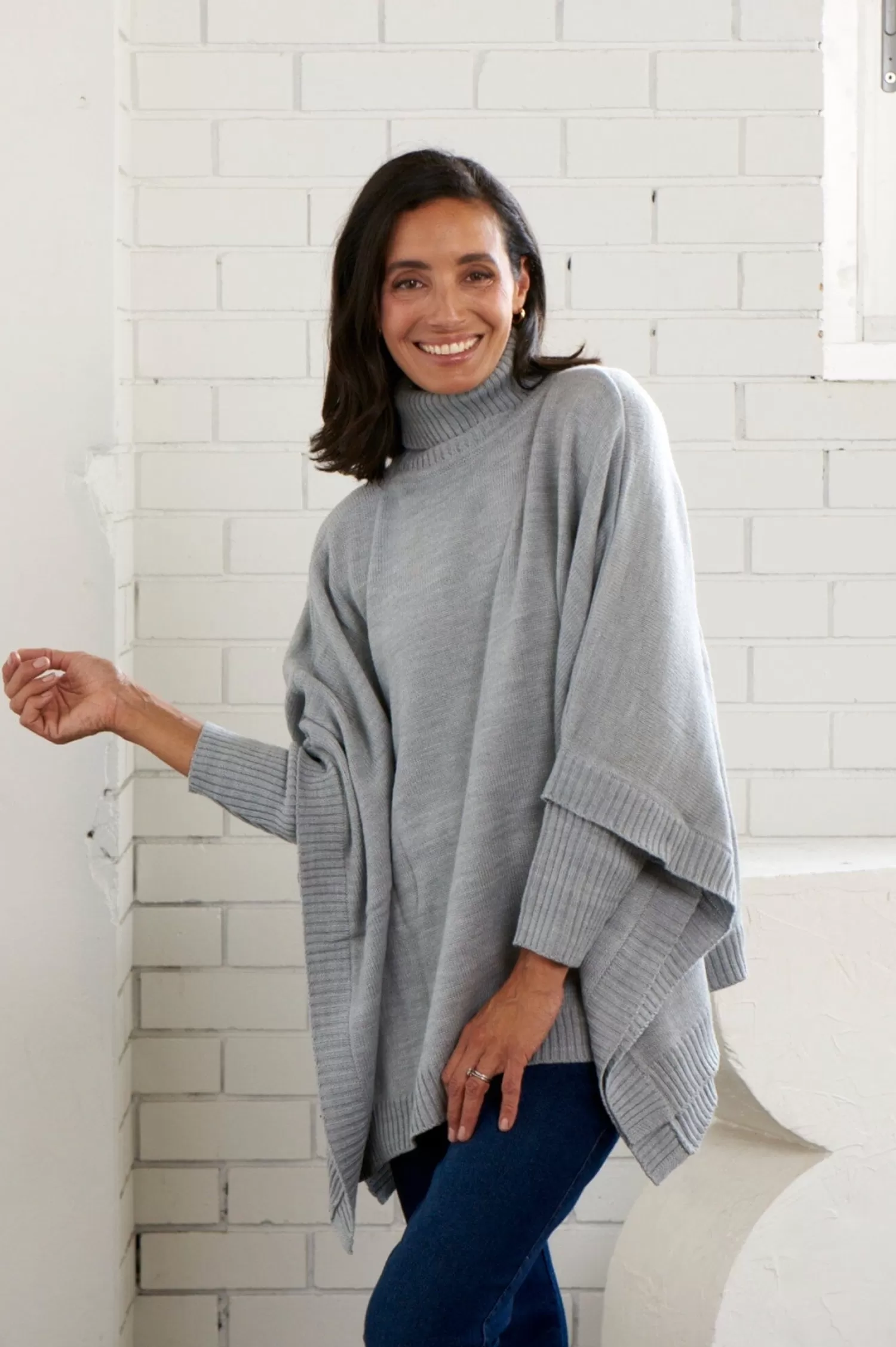 Hot Ada Knit Jumper Grey Knitwear