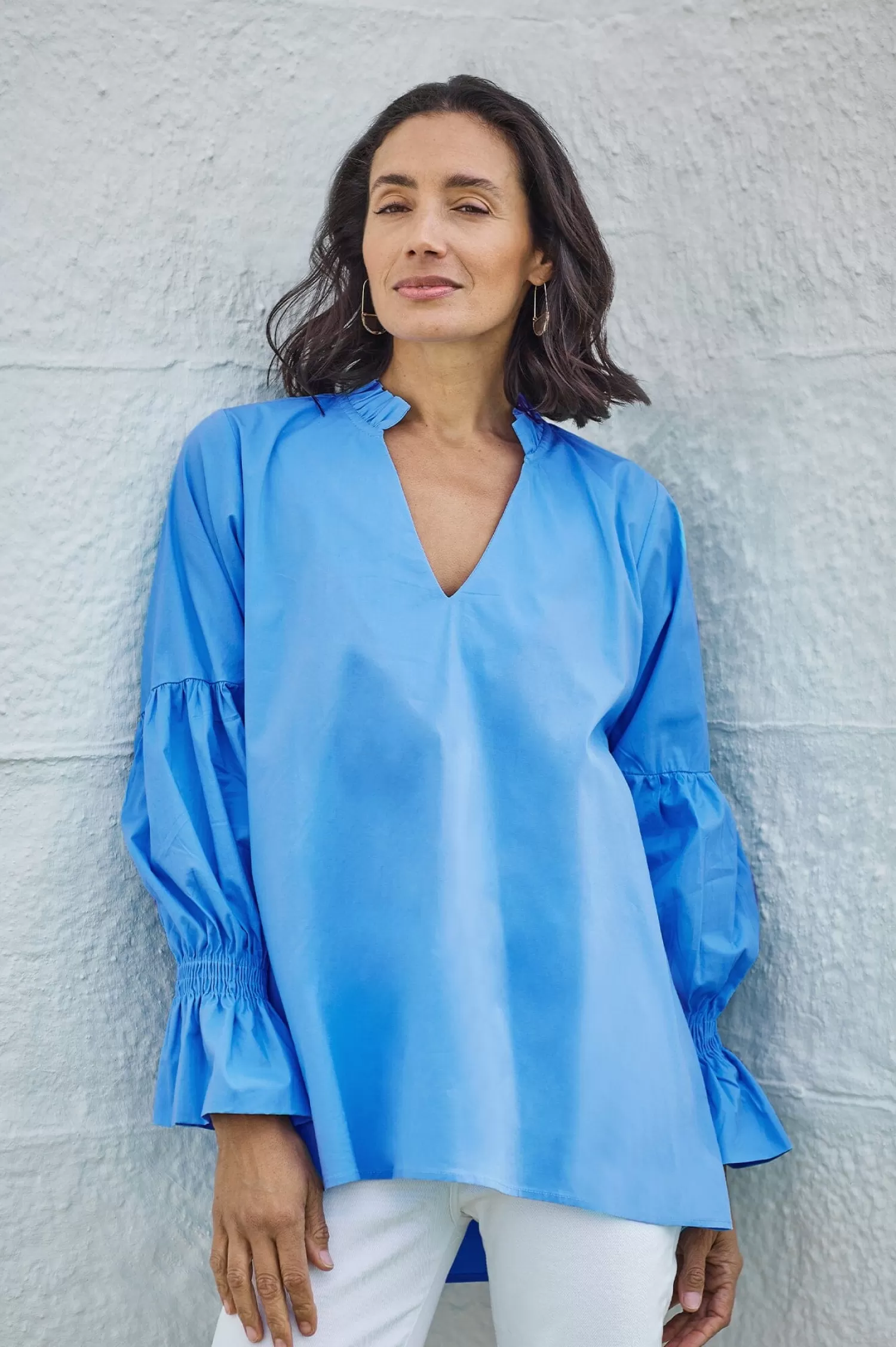 Best Alessandra Long Sleeve Top Blue Long Sleeve