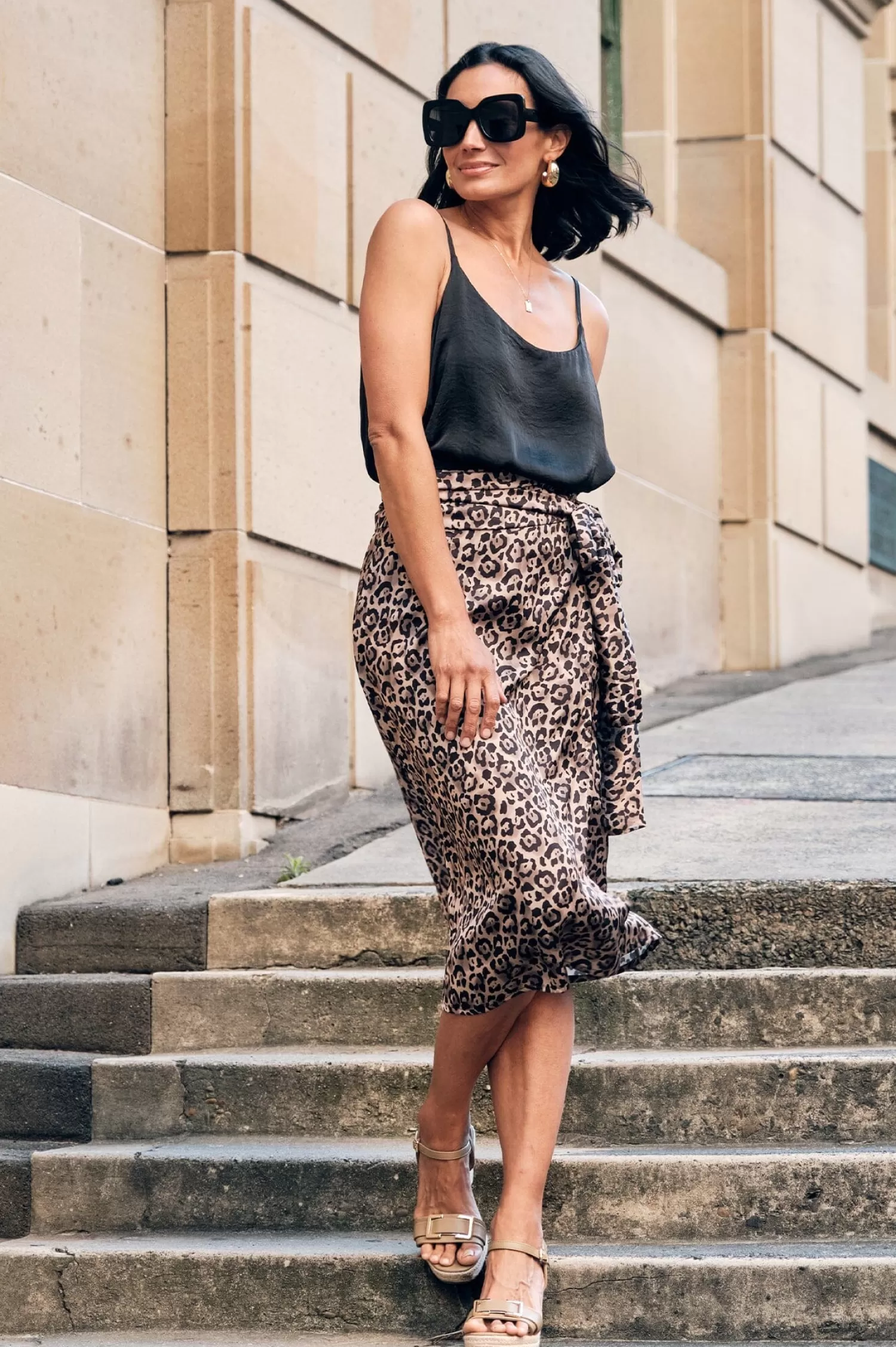 Shop Alima Animal Print Wrap Skirt Skirts