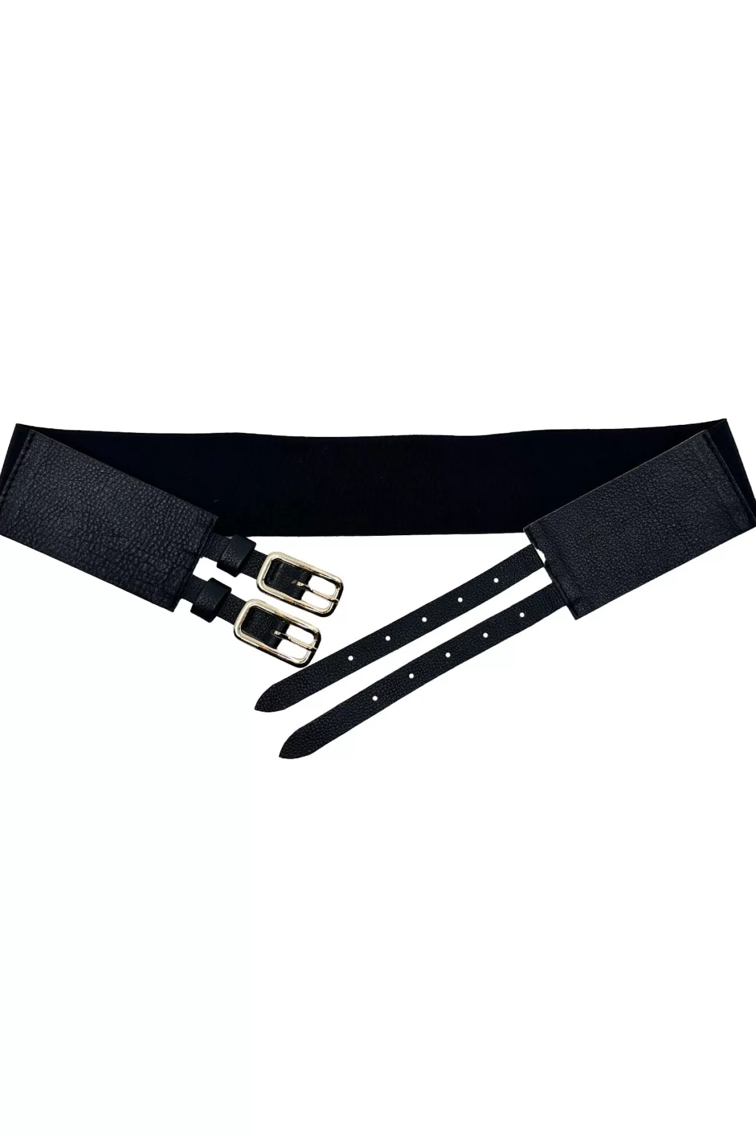 Discount Amaya Elasticised Belt Black Belts | Belts