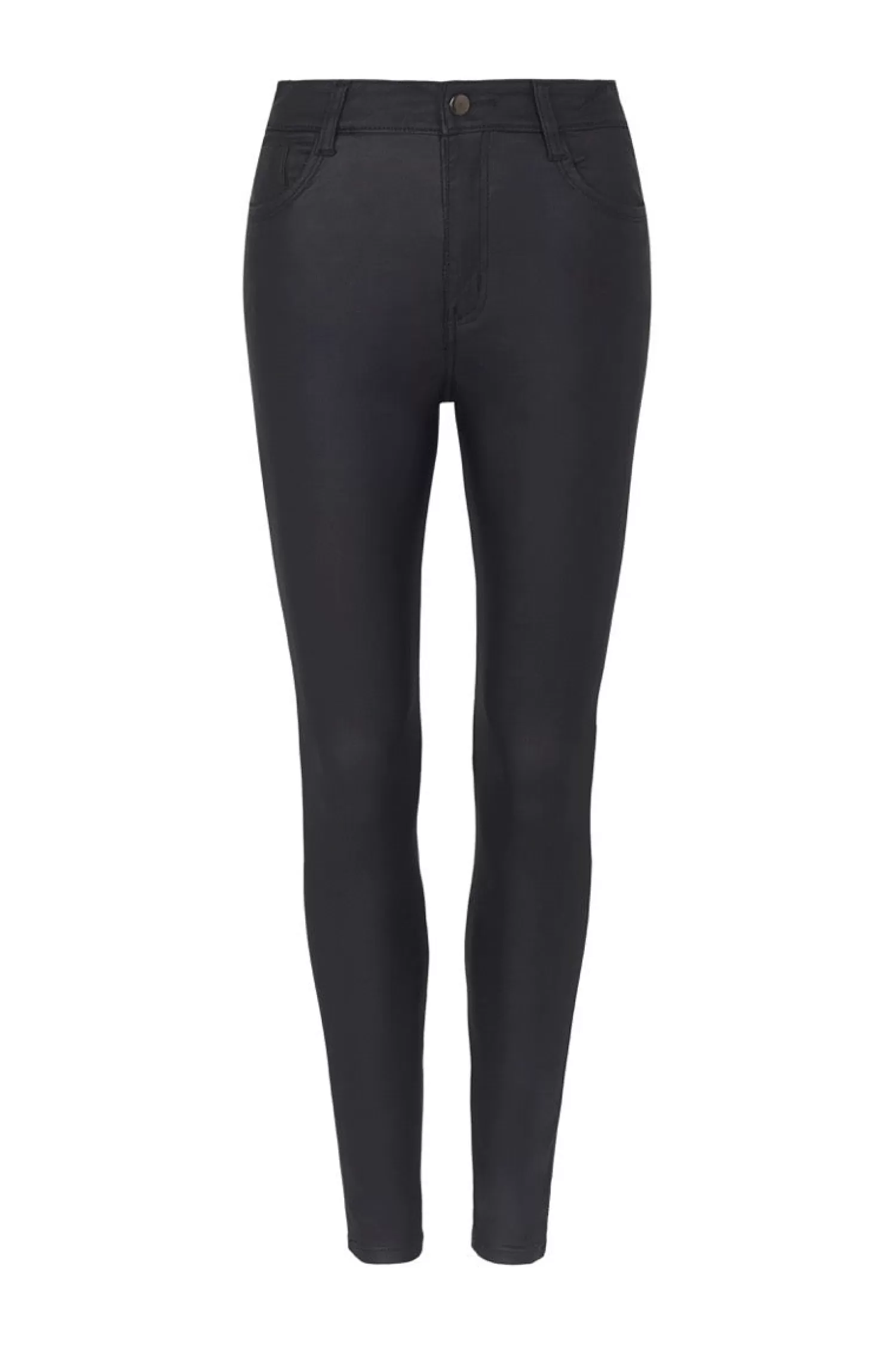 Shop Amber Coated Skinny Jeans Black Jeans