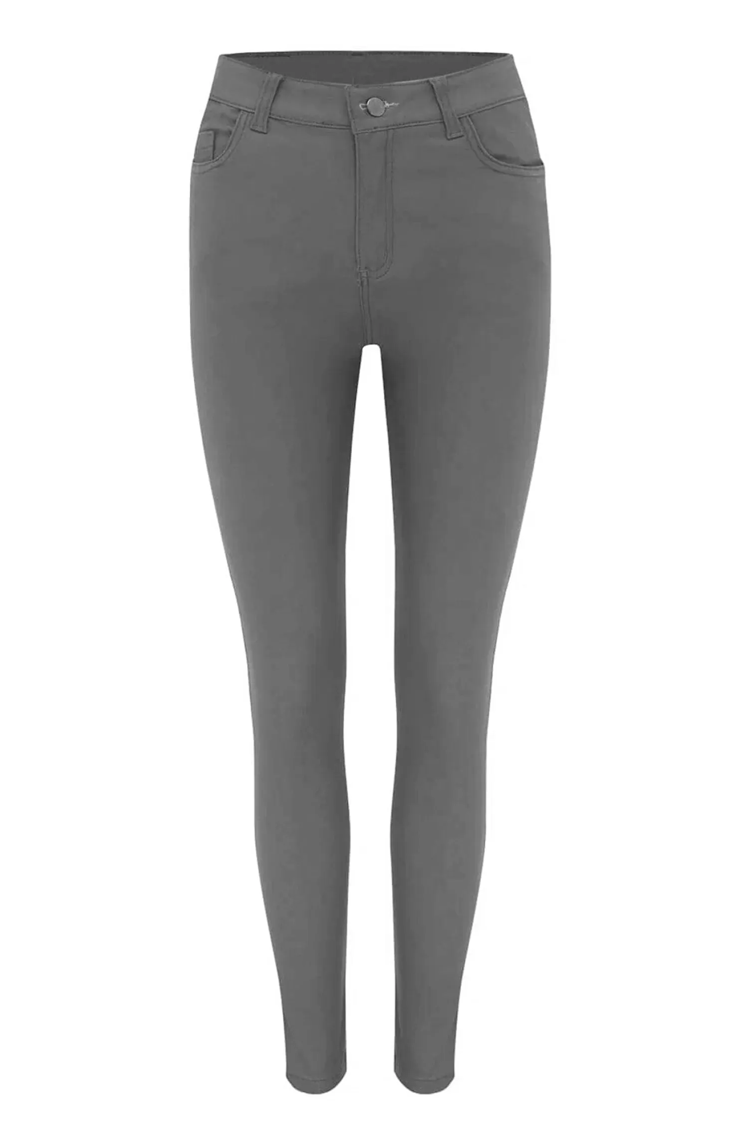 Shop Amber Coated Skinny Jeans Grey Jeans