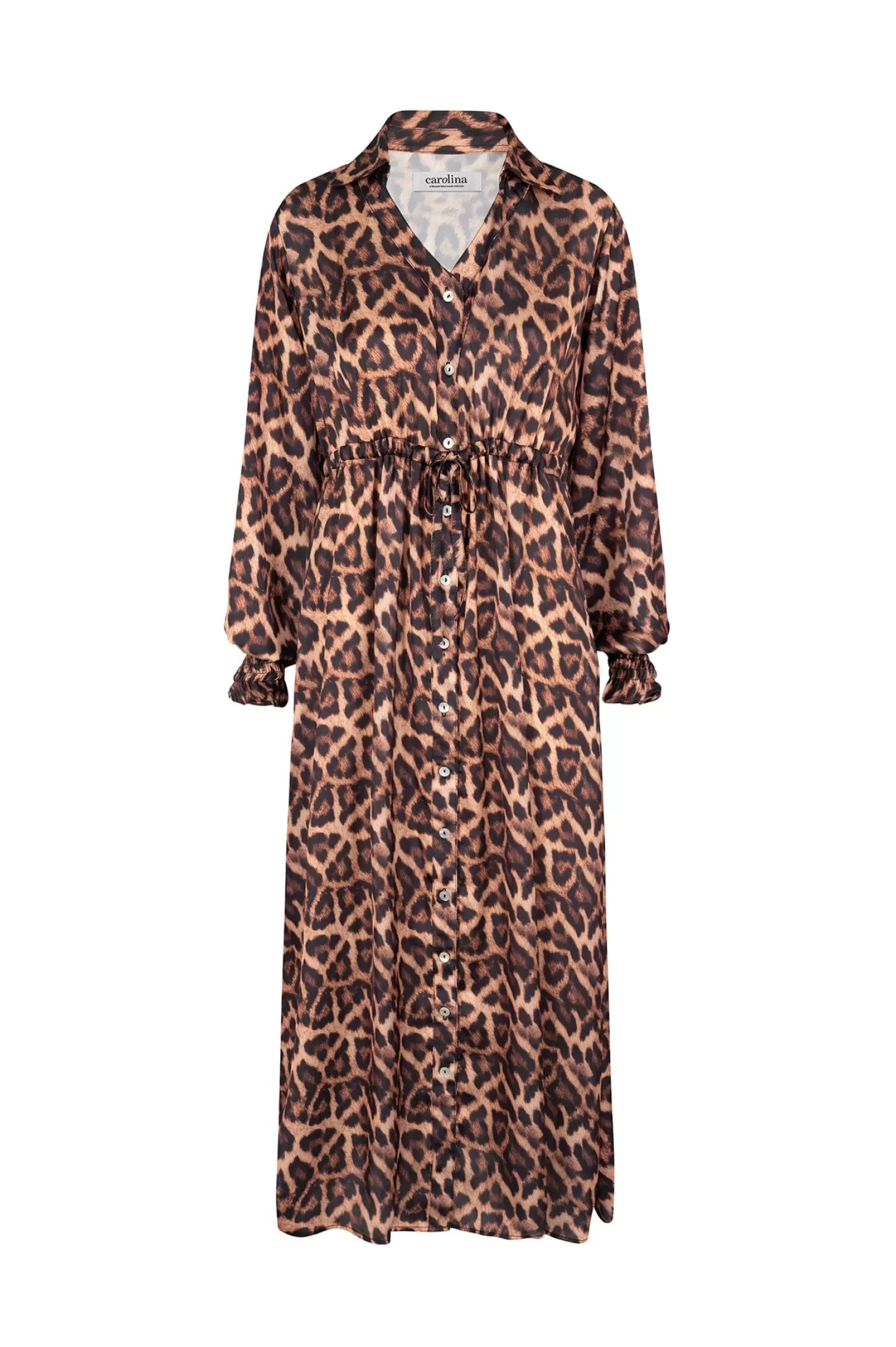 Store Anika Animal Print Dress Long Sleeve