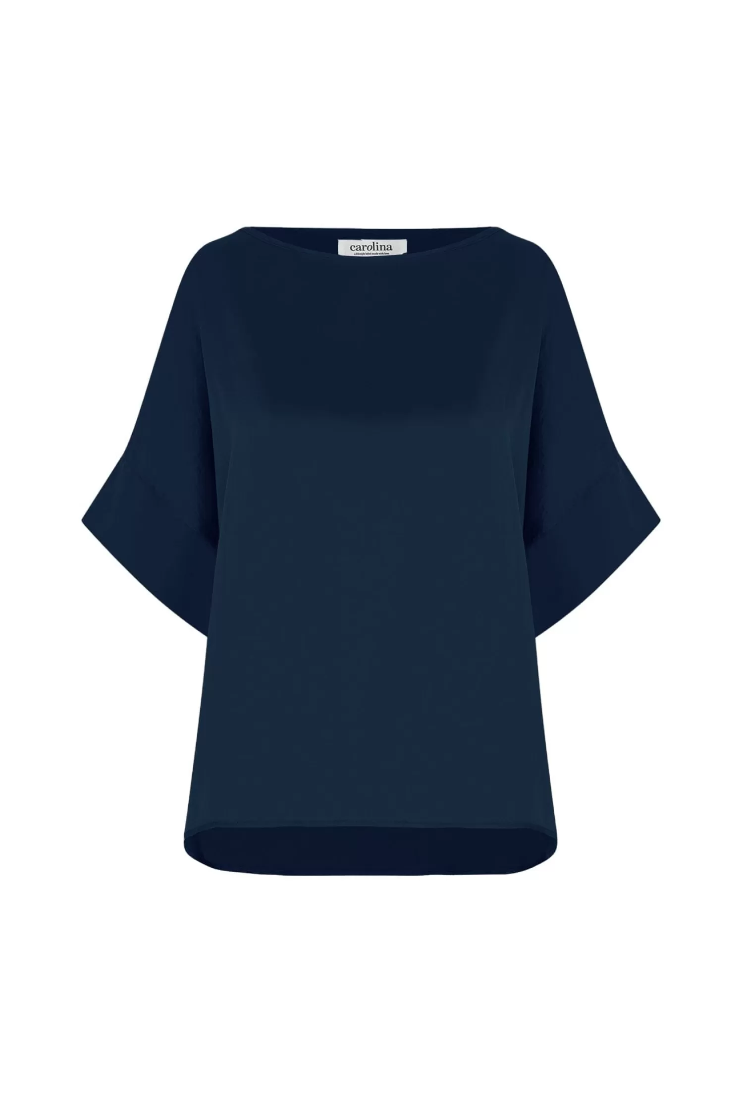 Clearance Bianca Short Sleeve Top Navy Bianca Tops | Short Sleeve