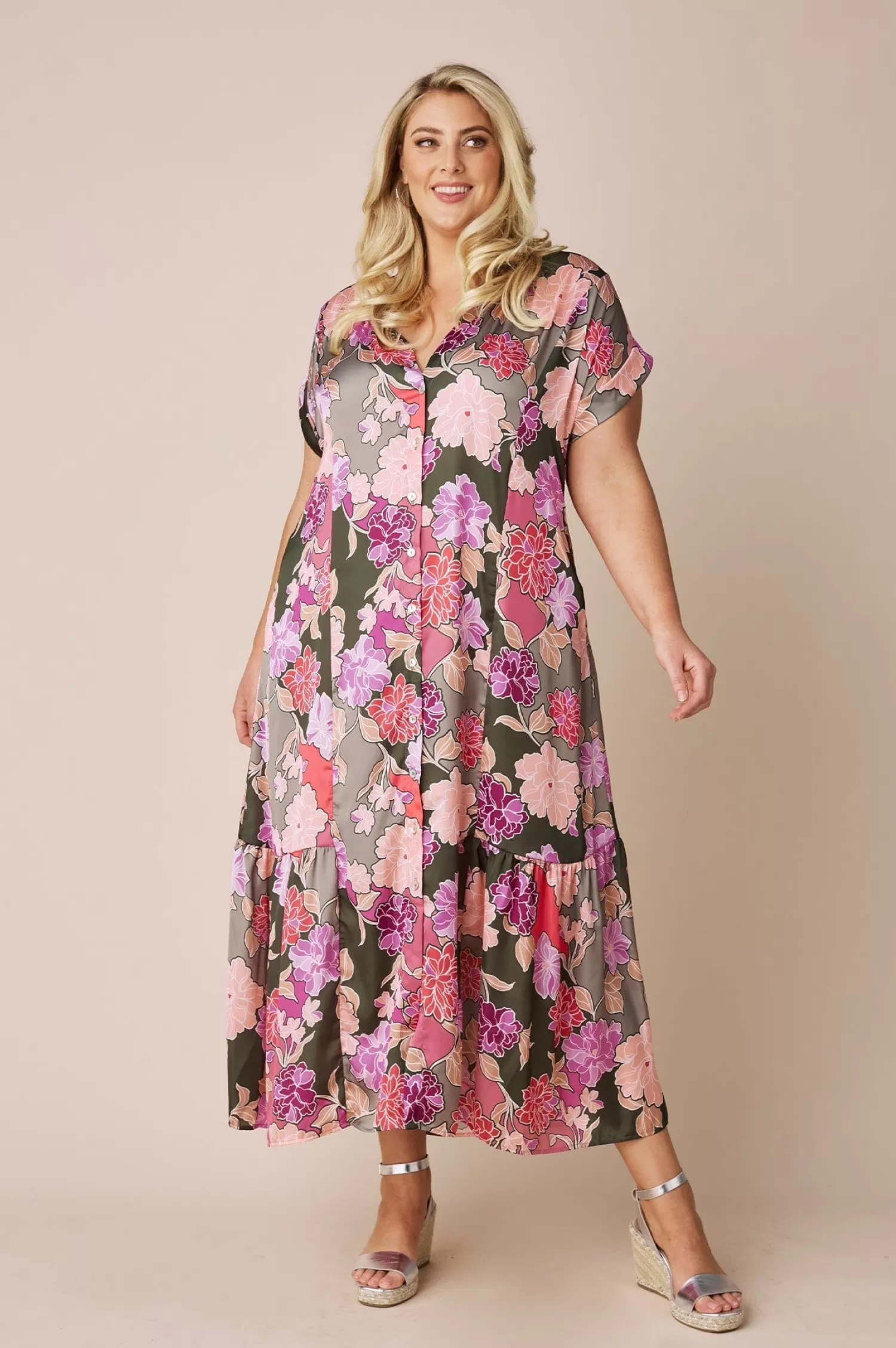 Flash Sale Brea Floral Dress Short Sleeve