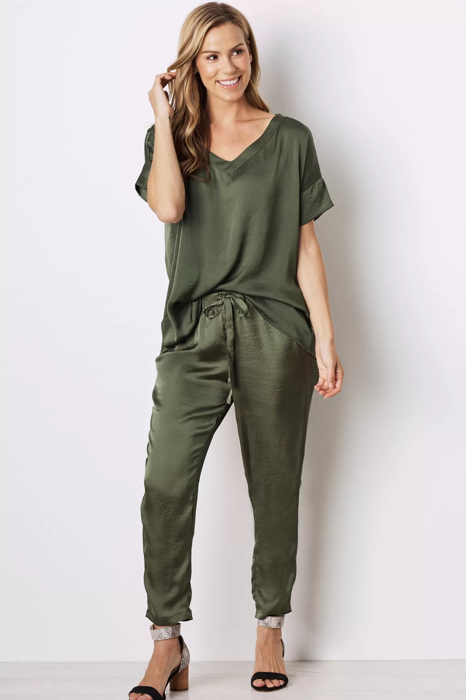 Online Camilla Pants Petite Olive Camilla Pants