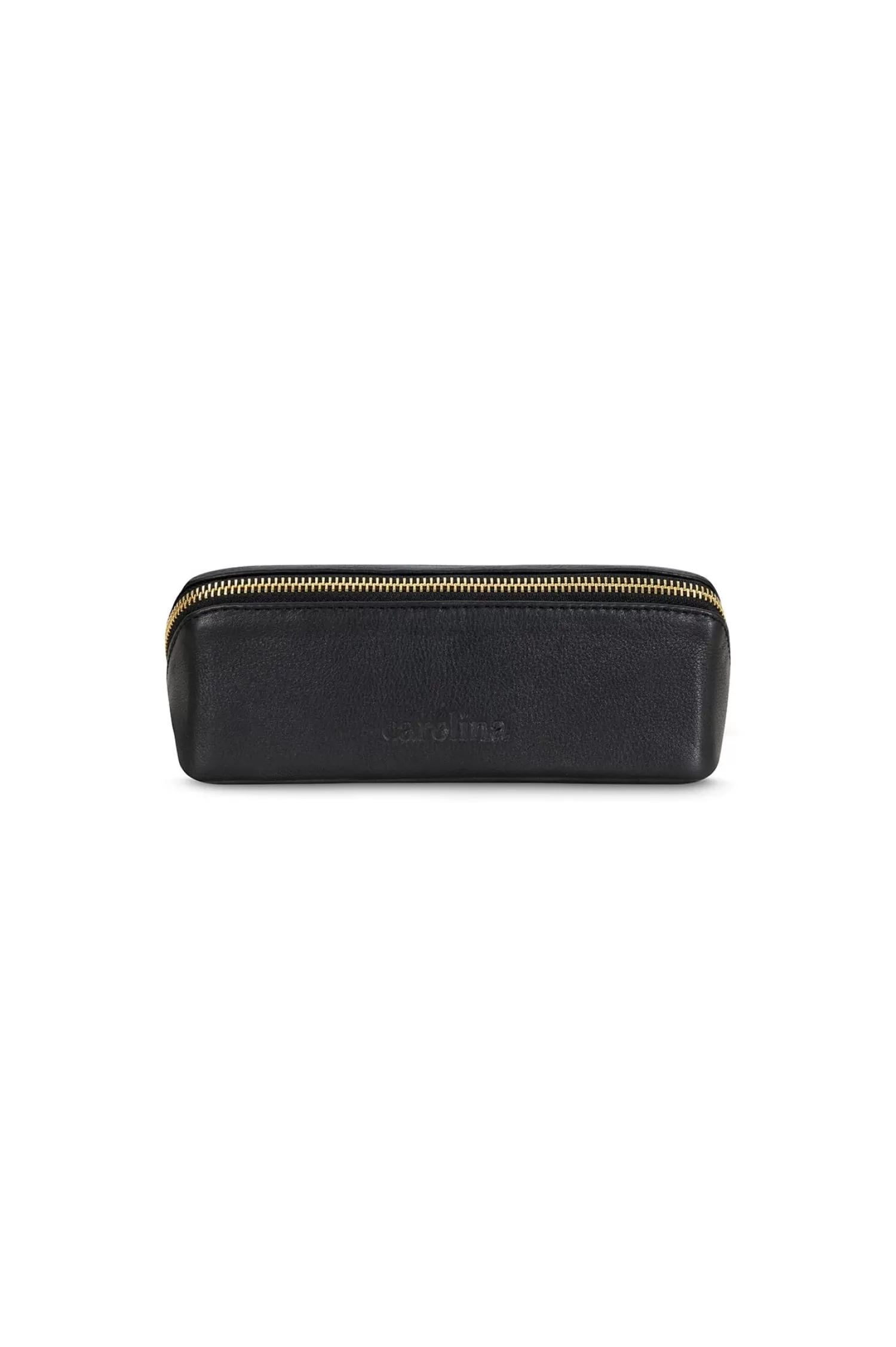 Fashion Cara Make Up Bag Black Soft Leather Travel Accessories | Travel Accessories