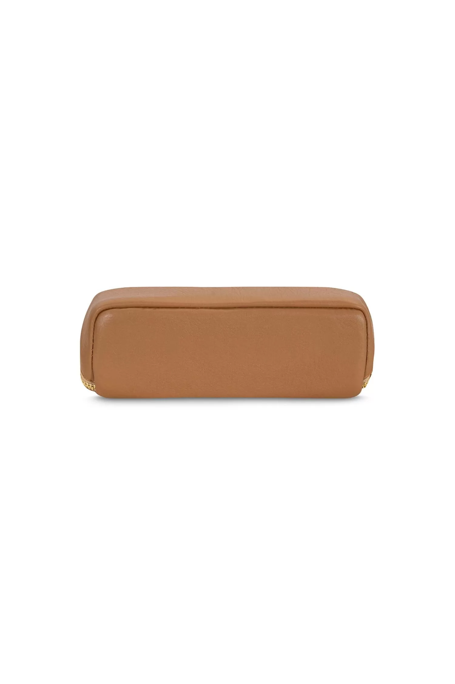 Online Cara Make Up Bag Tan Soft Leather Travel Accessories | Travel Accessories