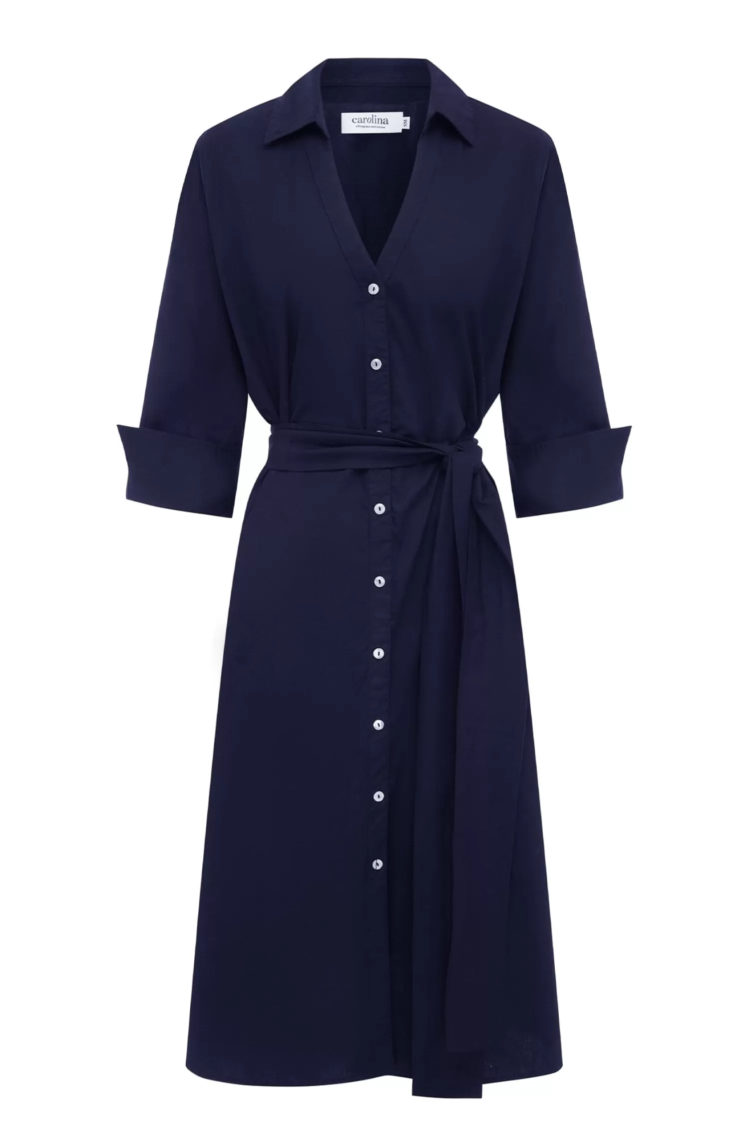 Hot Celia Dress Navy Long Sleeve | Short Sleeve