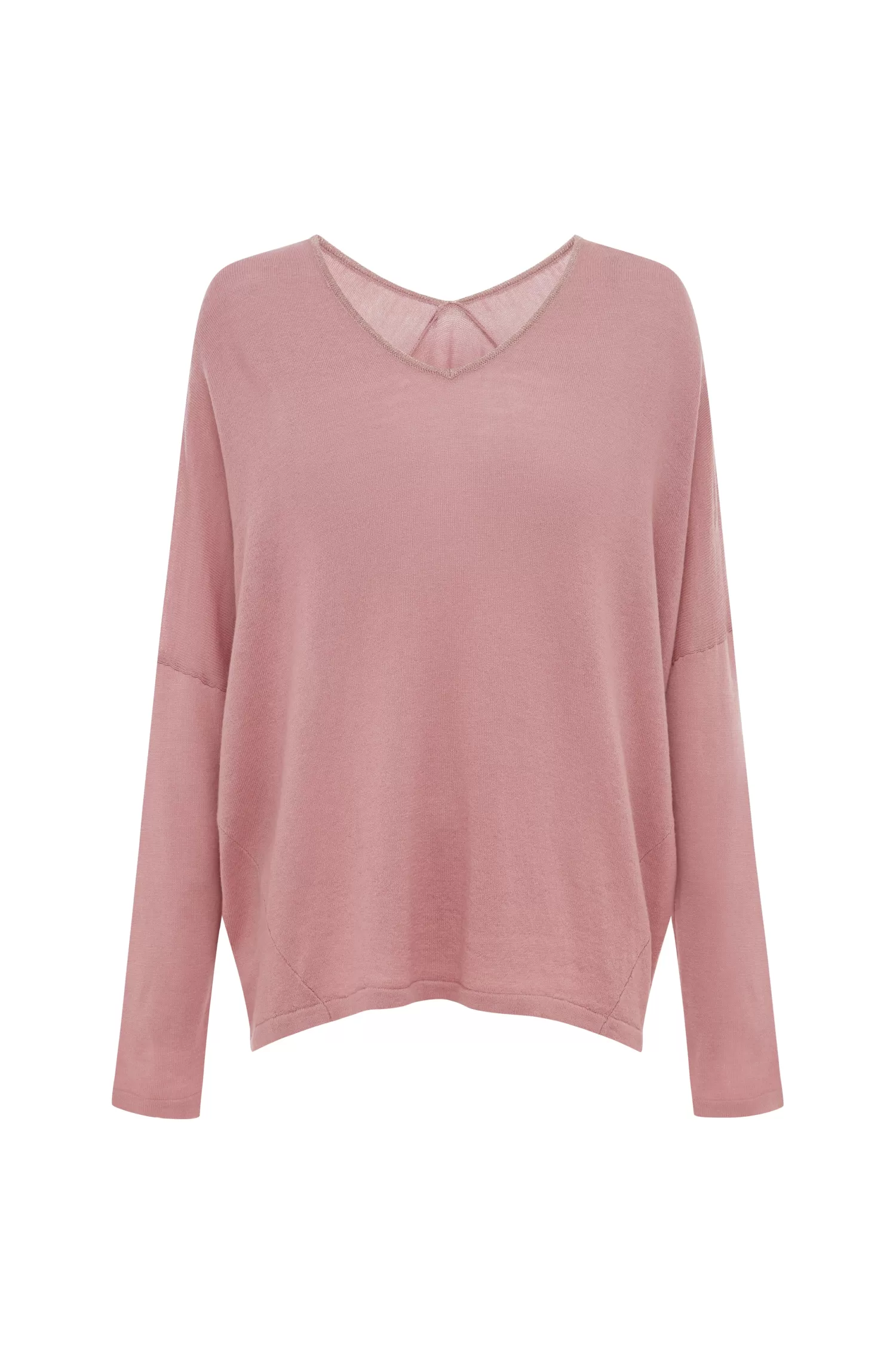 Outlet Christina Fine Knit Jumper Rose Knitwear