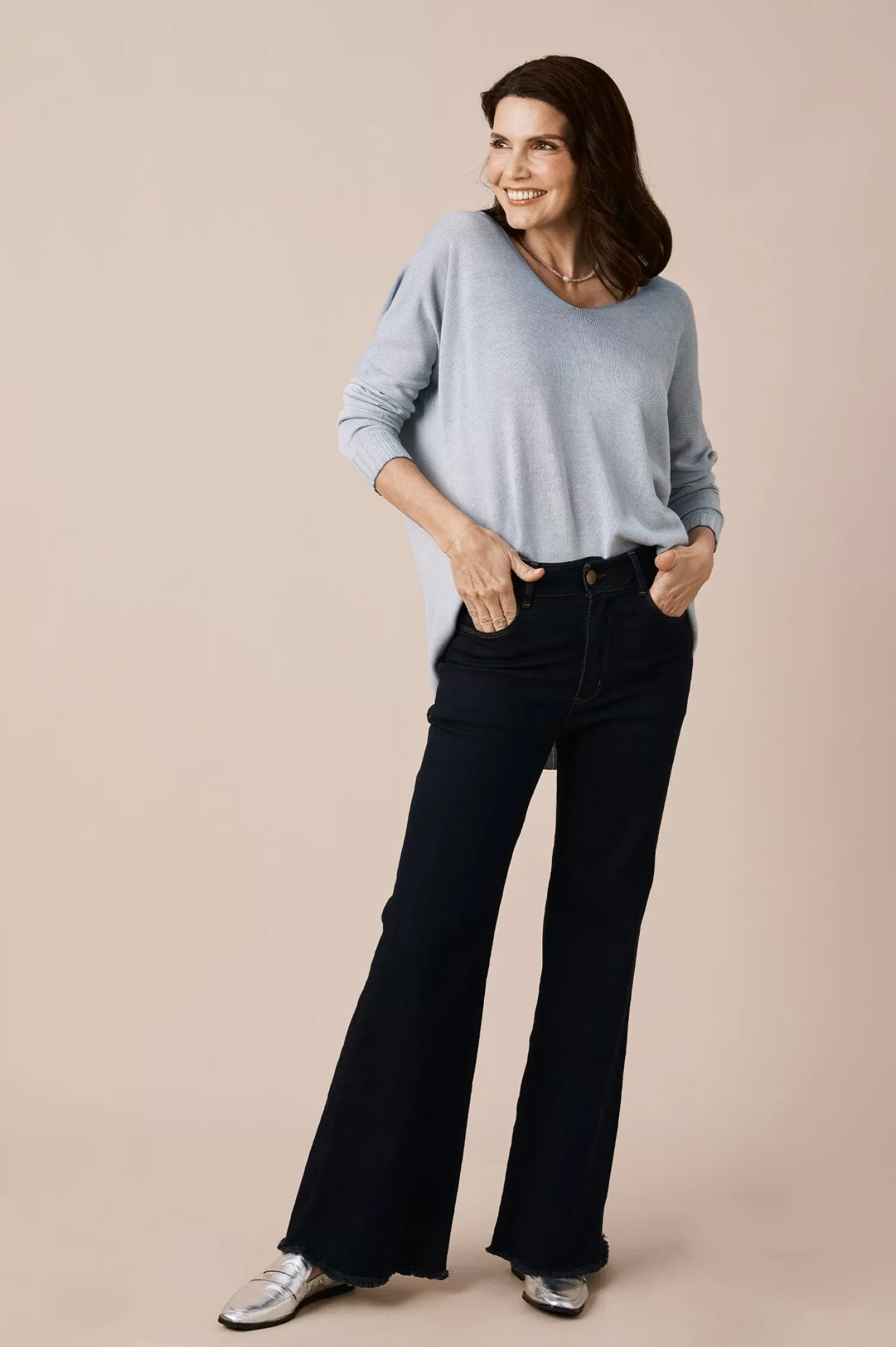 Discount Colette Wide Leg Dark Denim Jeans Jeans