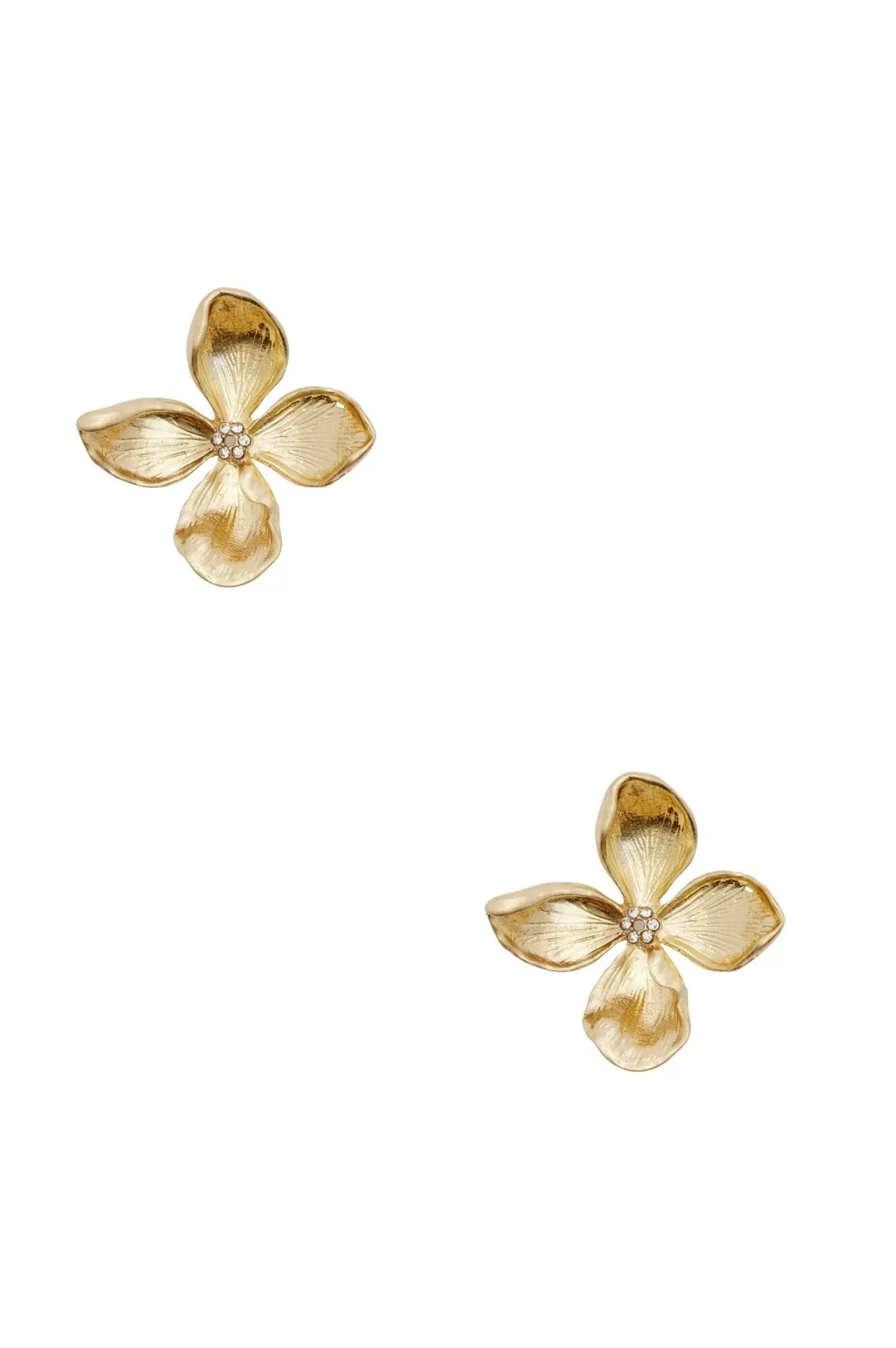 Hot Danna Floral Earrings Gold Earrings