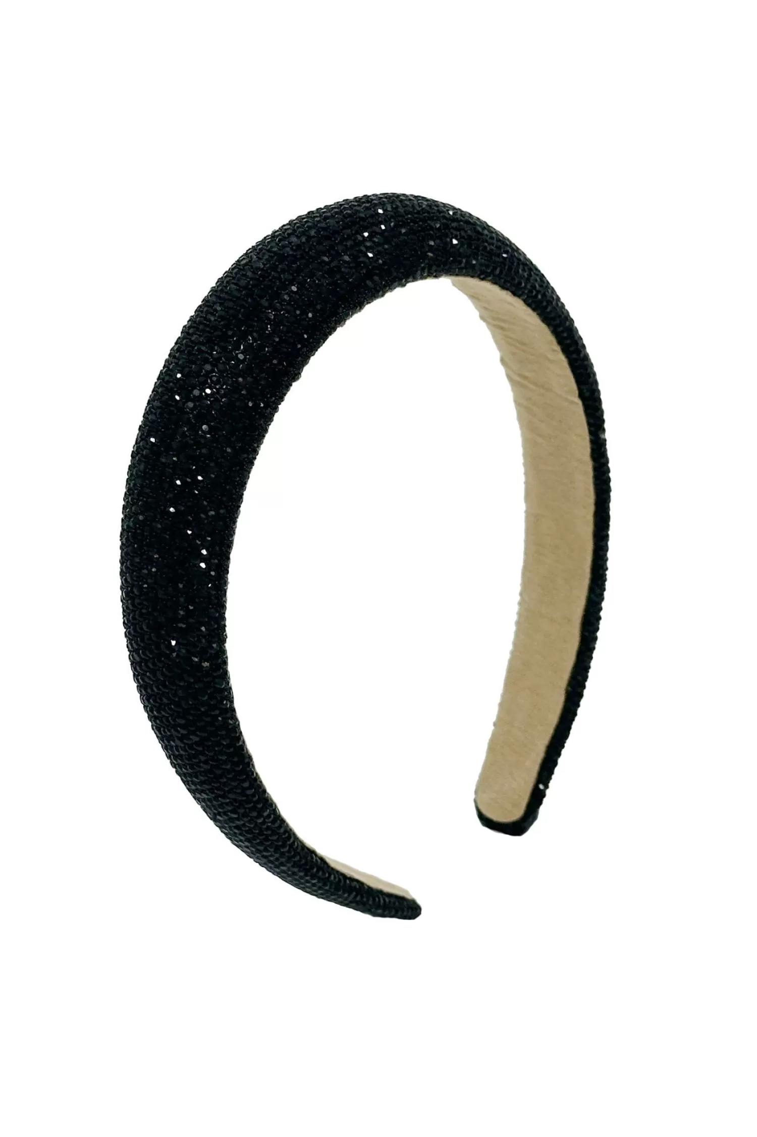 New Delilah Diamante Headband Black Hair