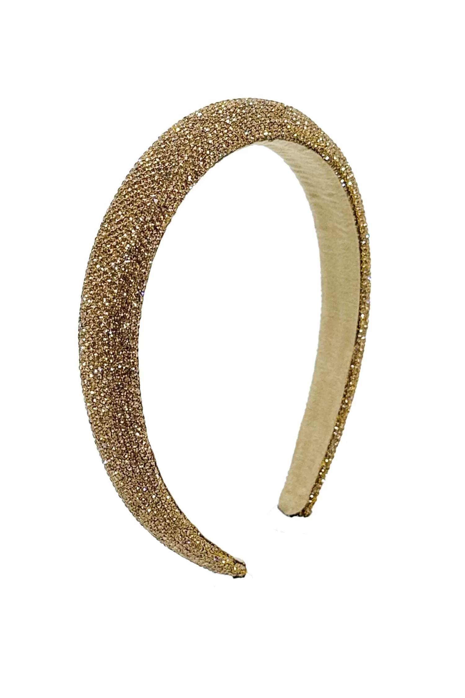 Fashion Delilah Diamante Headband Gold Hair