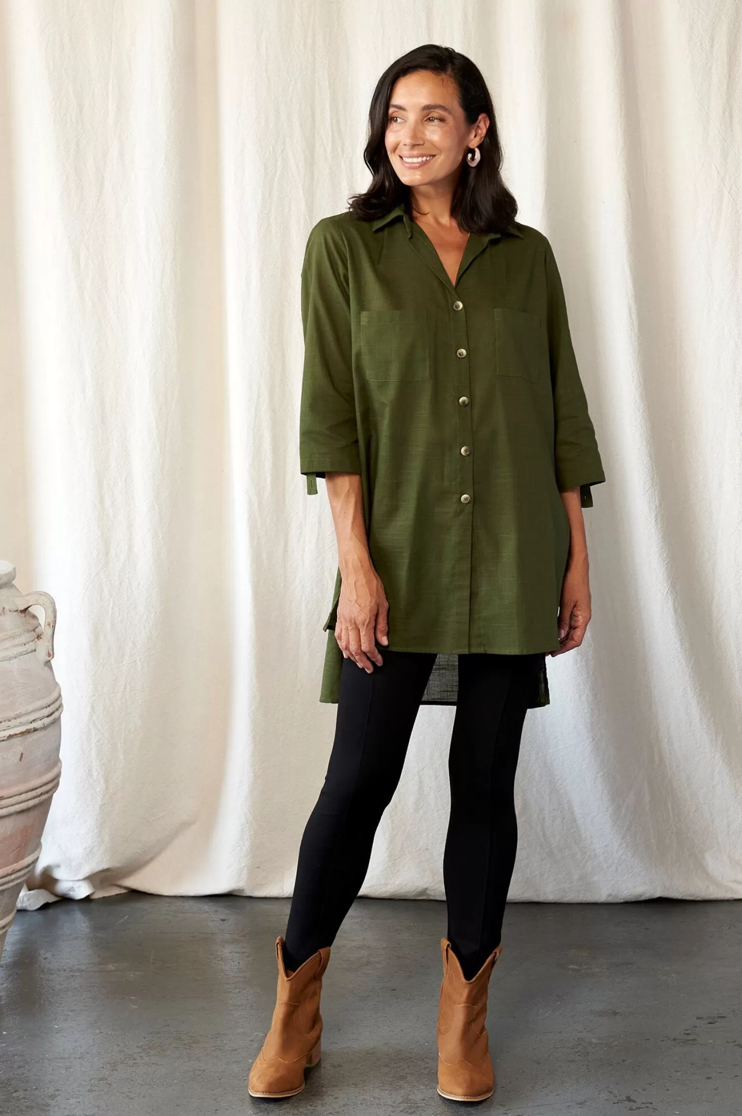 Flash Sale Denver Dress Shirt Olive Long Sleeve | Short Sleeve