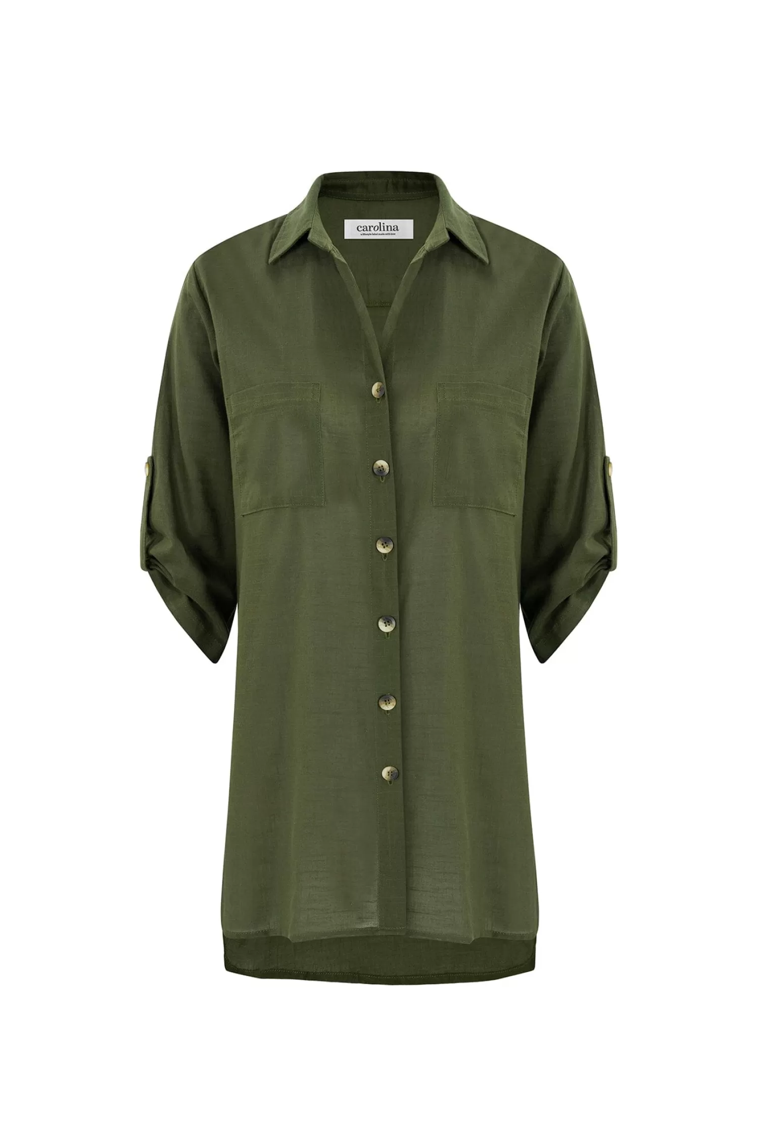 Flash Sale Denver Dress Shirt Olive Long Sleeve | Short Sleeve