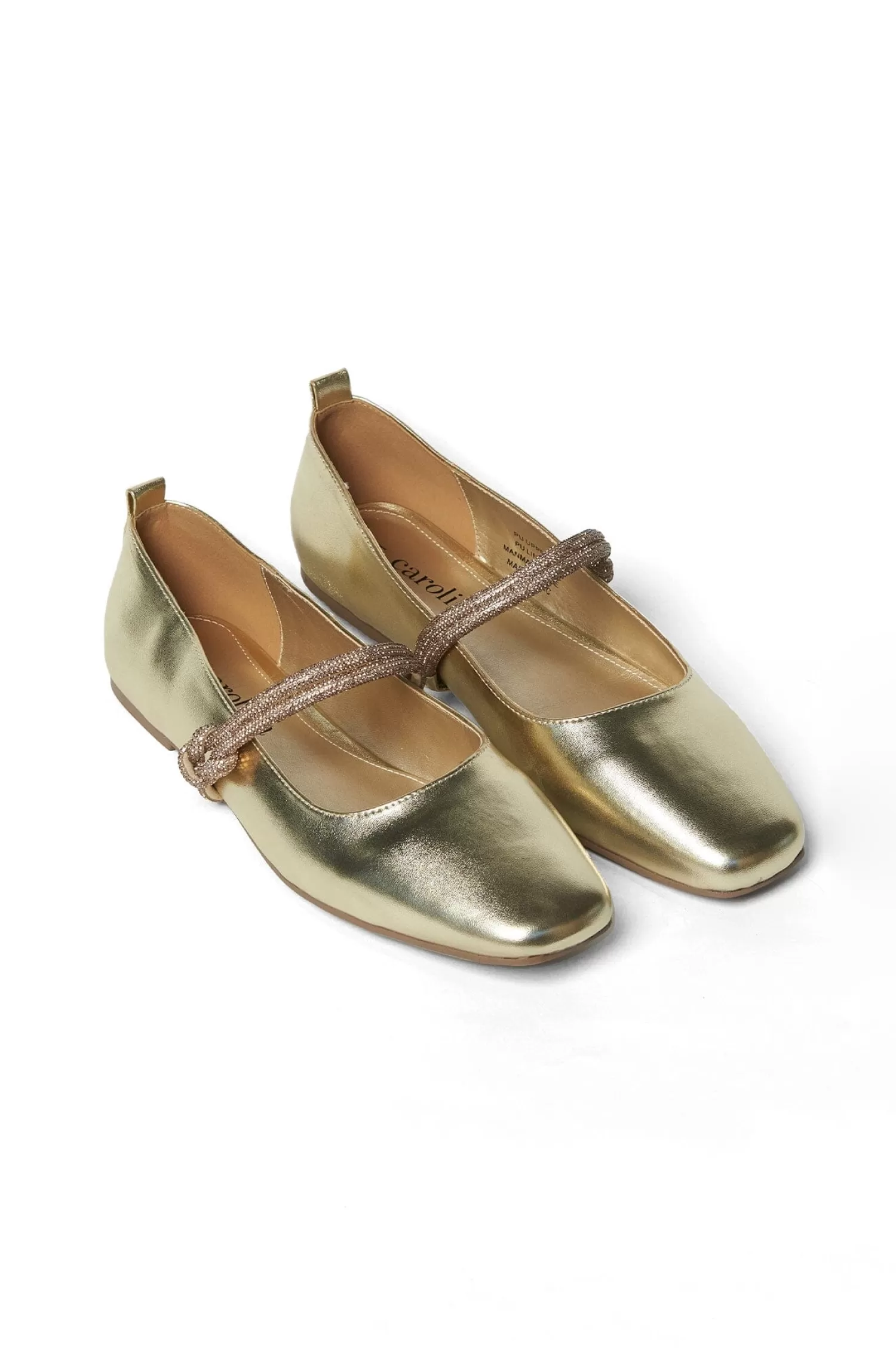 Cheap Elara Ballet Flats Gold Flats & Loafers