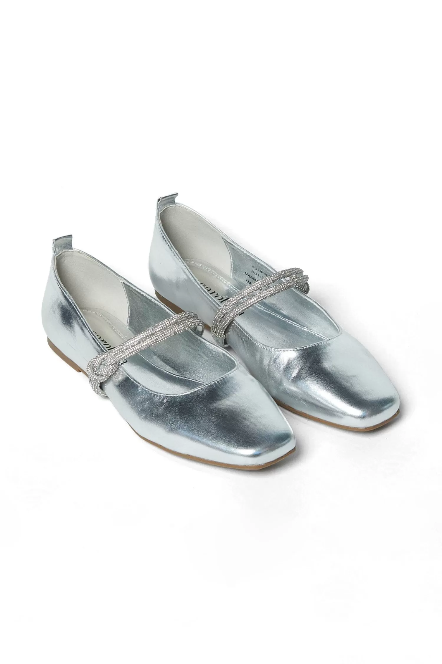 Clearance Elara Ballet Flats Silver Flats & Loafers