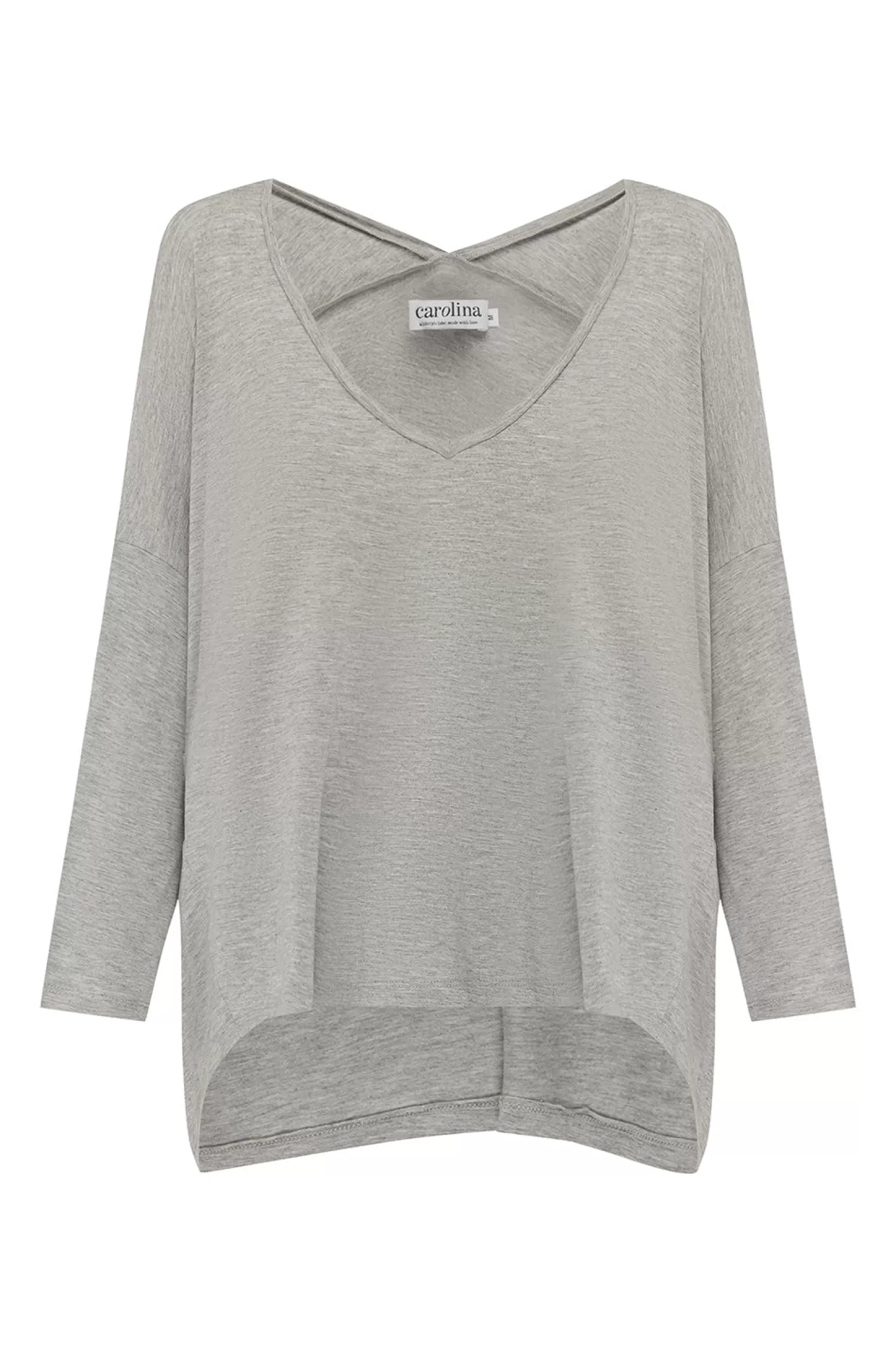 Cheap Erica Essential Long Sleeve Top Grey Long Sleeve