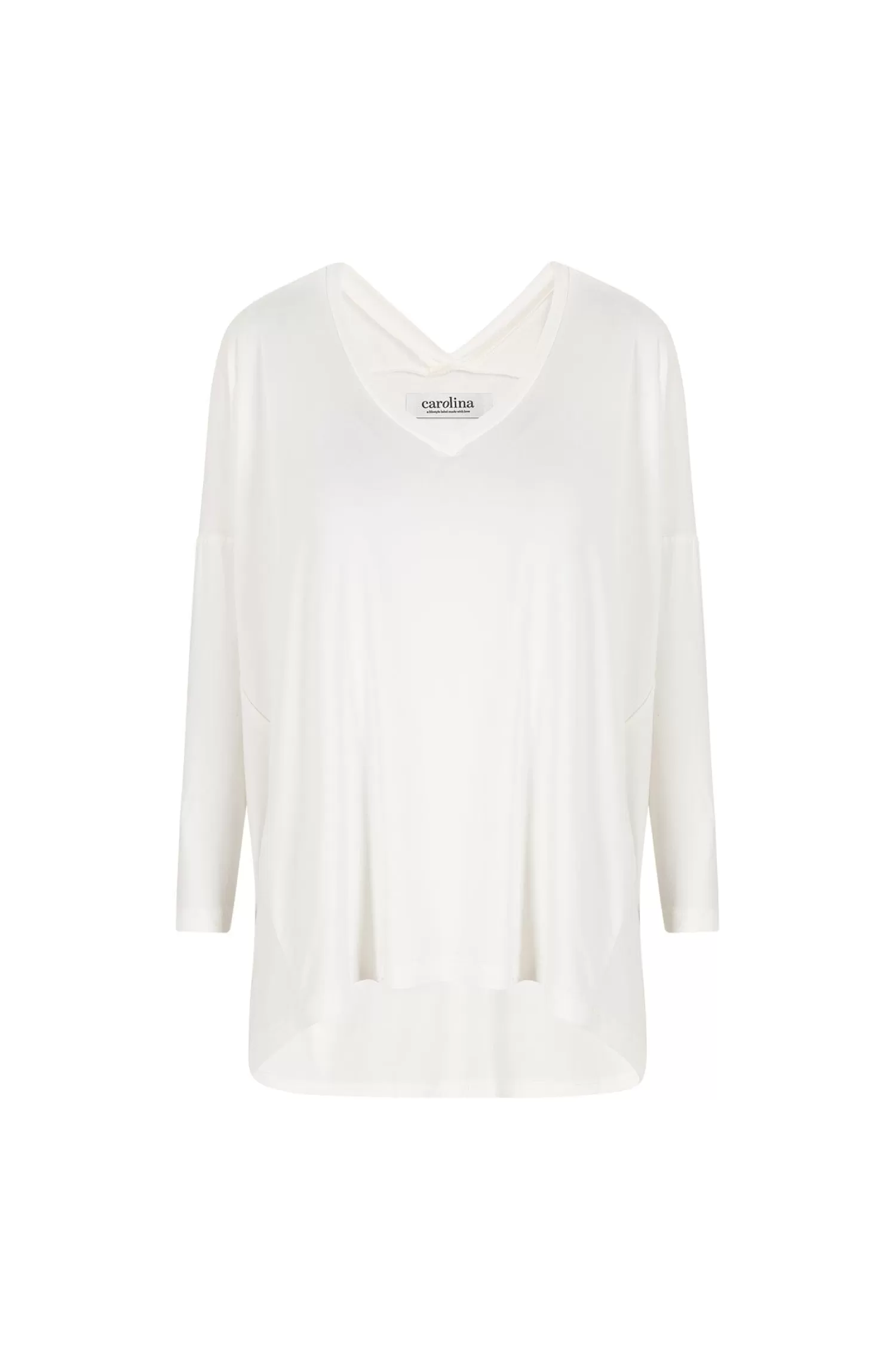 Store Erica Essential Long Sleeve Top Ivory Long Sleeve