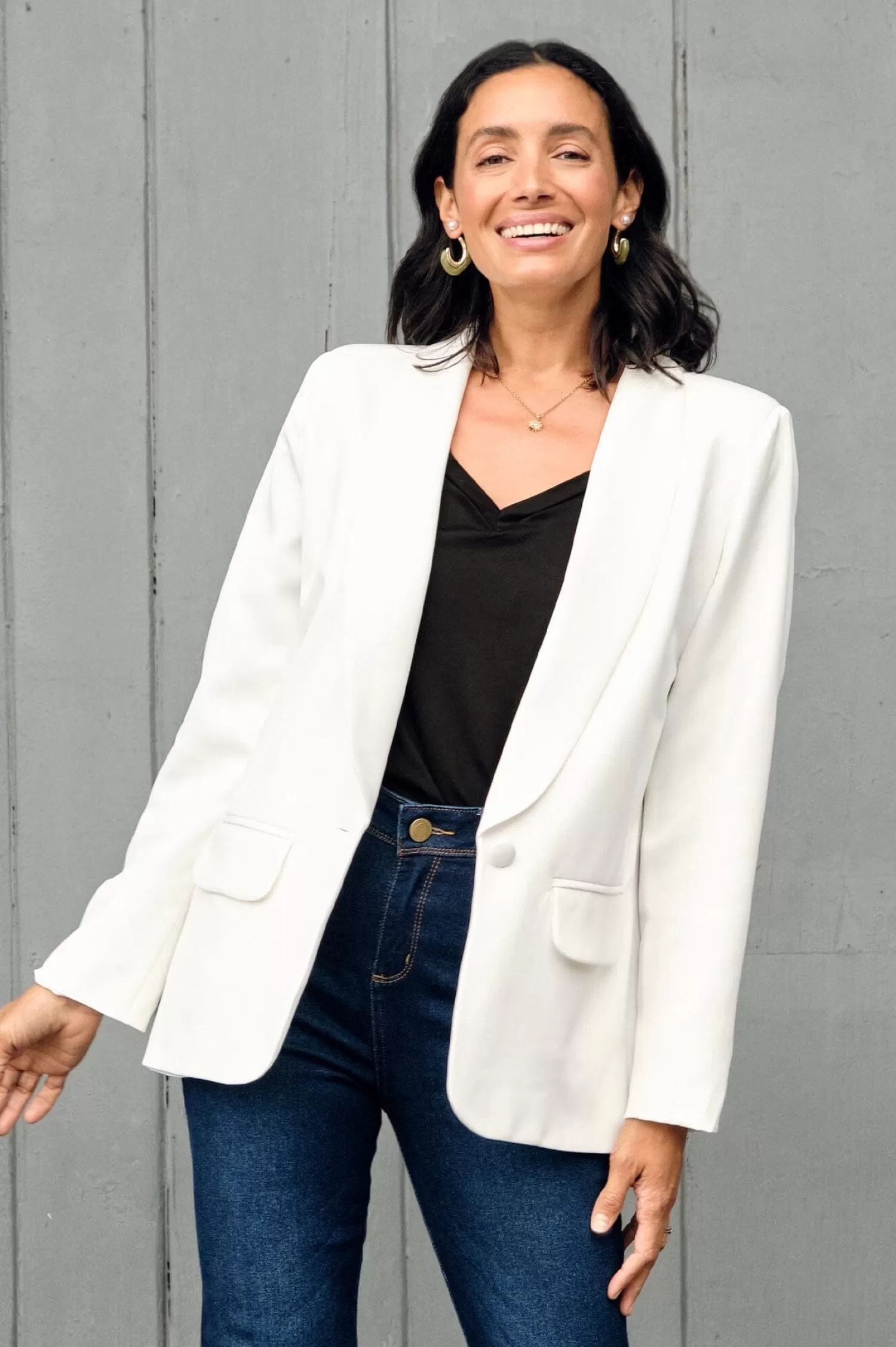 Hot Gabrielle Blazer Cream Jackets