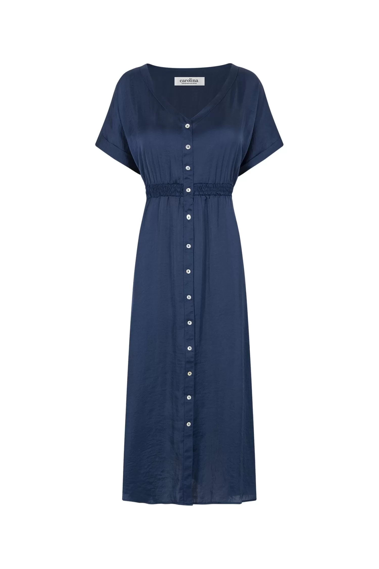 Online Georgina Dress Navy Short Sleeve