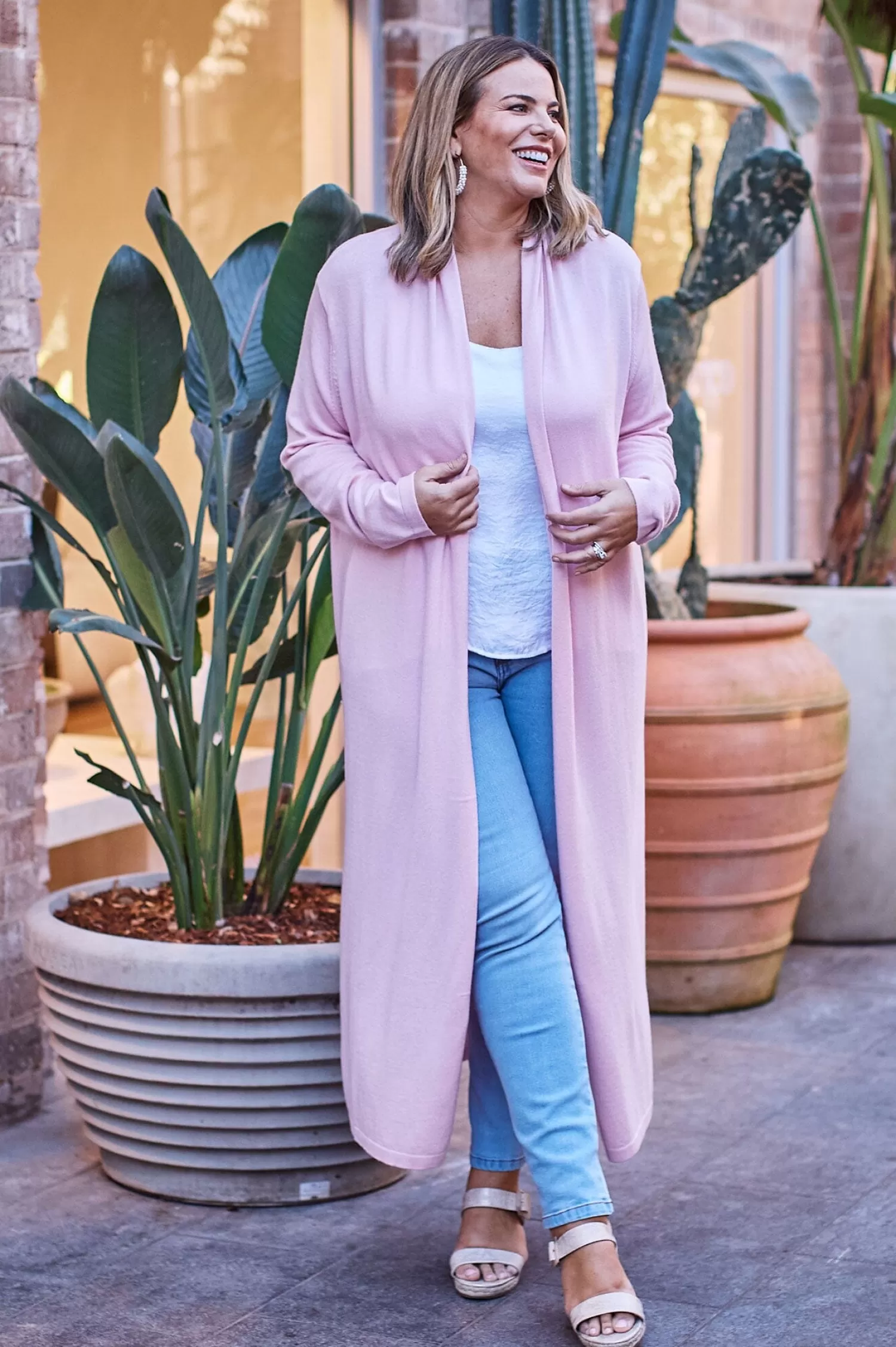 Fashion Gracelyn Cardigan Pink Knitwear