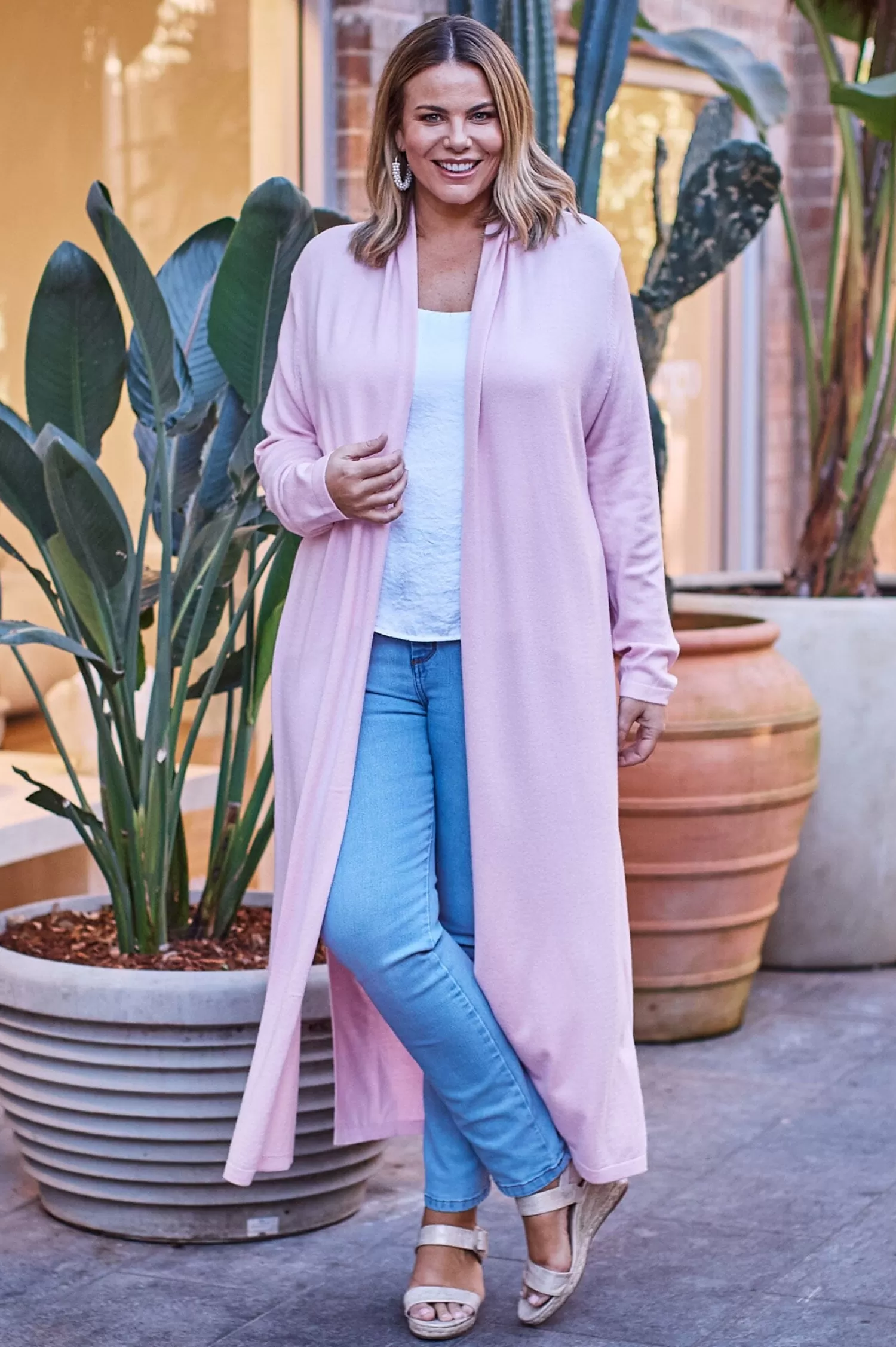 Fashion Gracelyn Cardigan Pink Knitwear