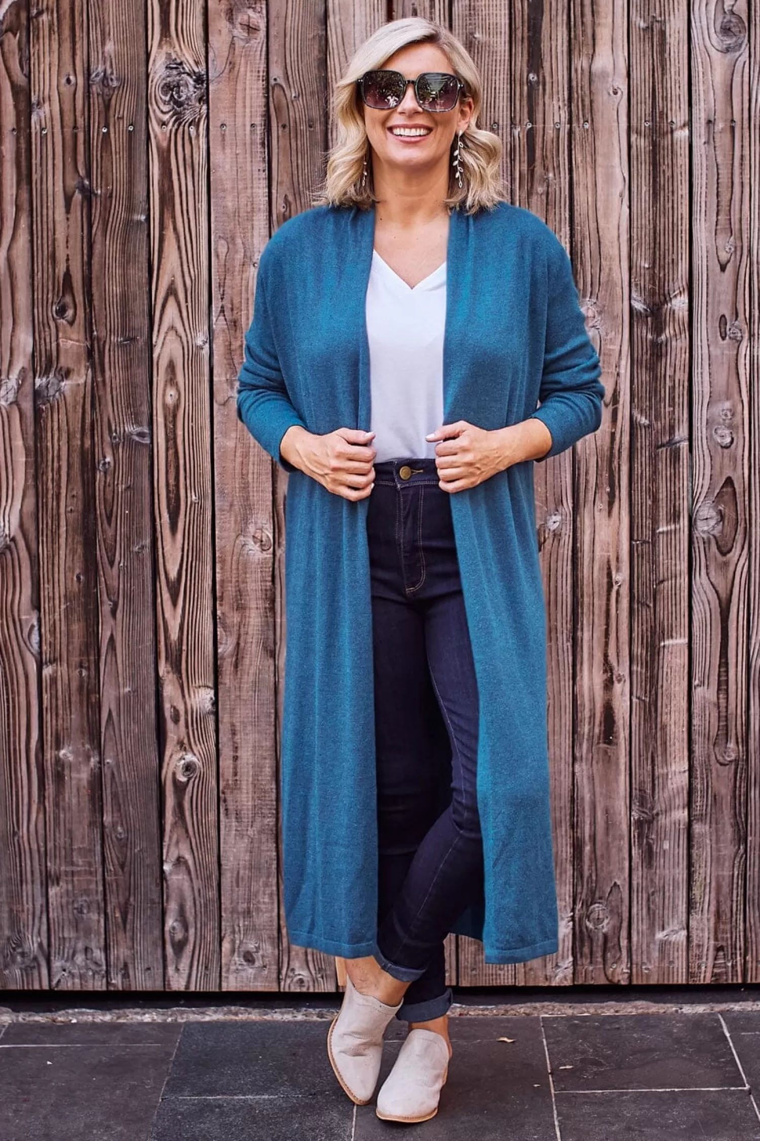 Cheap Gracelyn Cardigan Sapphire Blue Knitwear