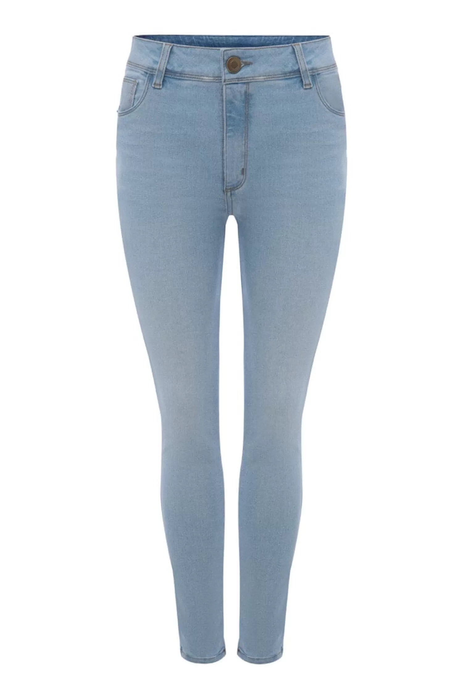 Outlet Haley Skinny Jeans Light Denim Blue High Rise Jeans