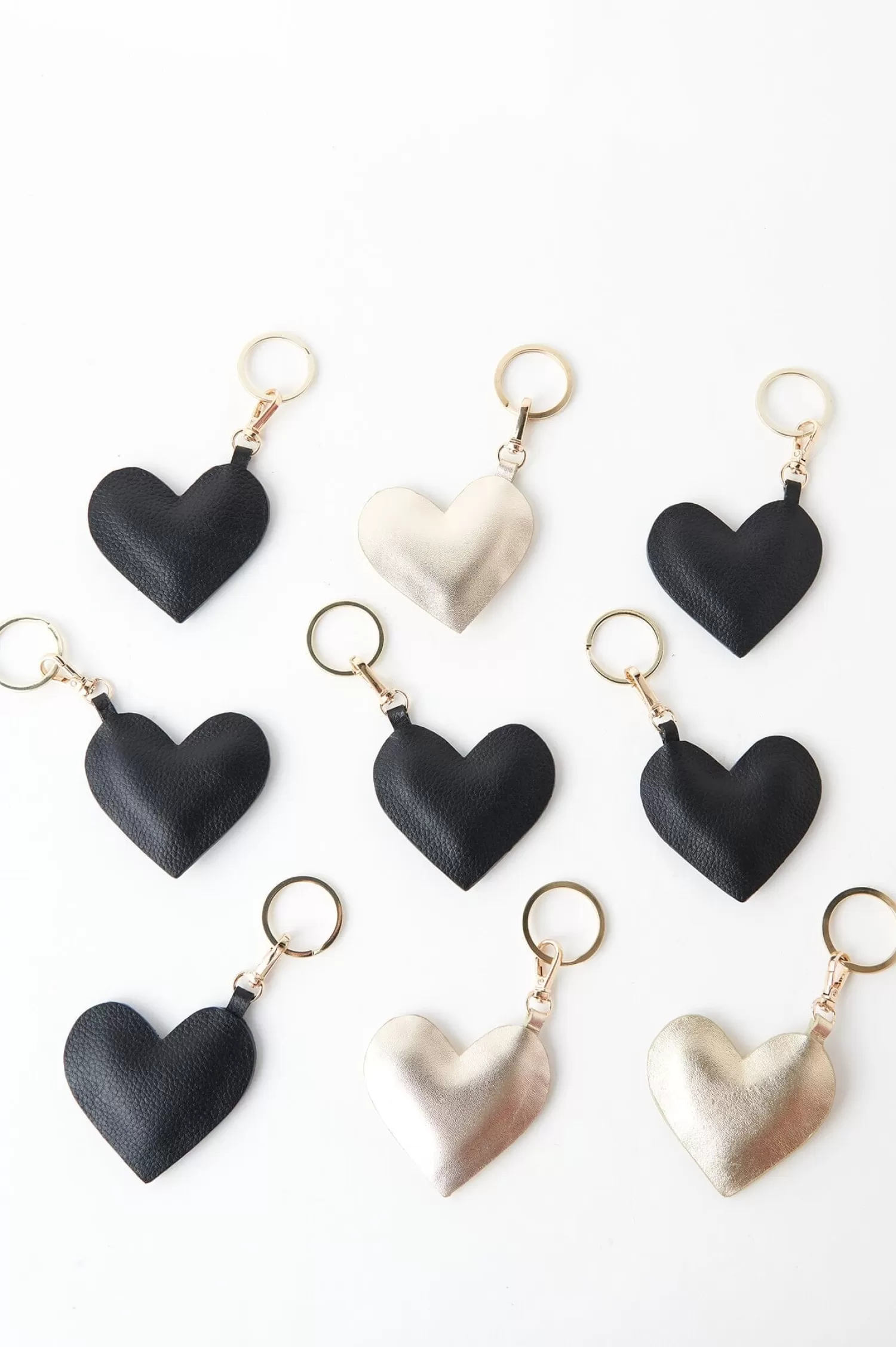 New Heart Keyring Soft Leather Black Travel Accessories | Travel Accessories