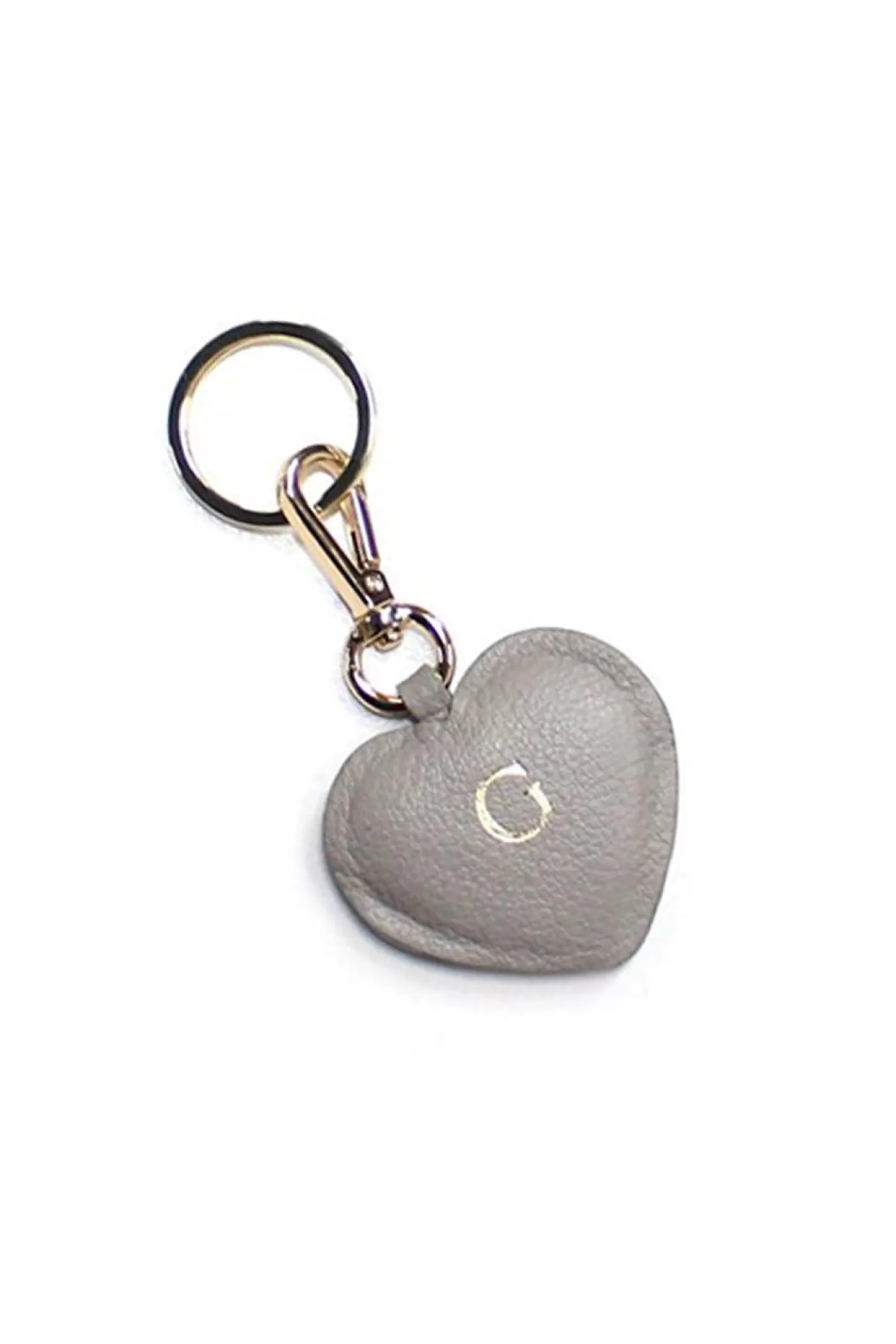 Shop Heart Leather Keyring Grey Travel Accessories | Travel Accessories