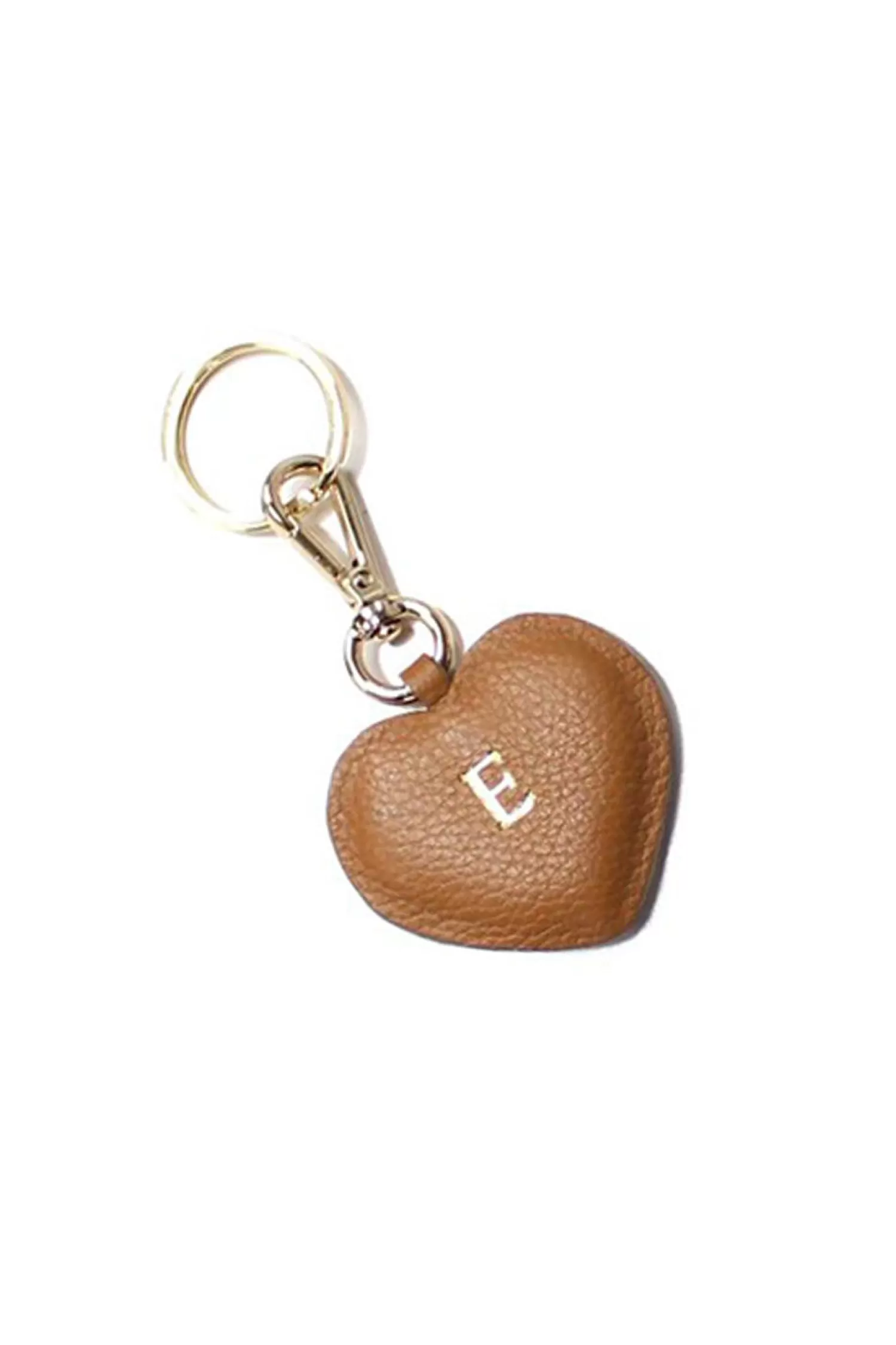 Sale Heart Leather Keyring Tan Travel Accessories | Travel Accessories