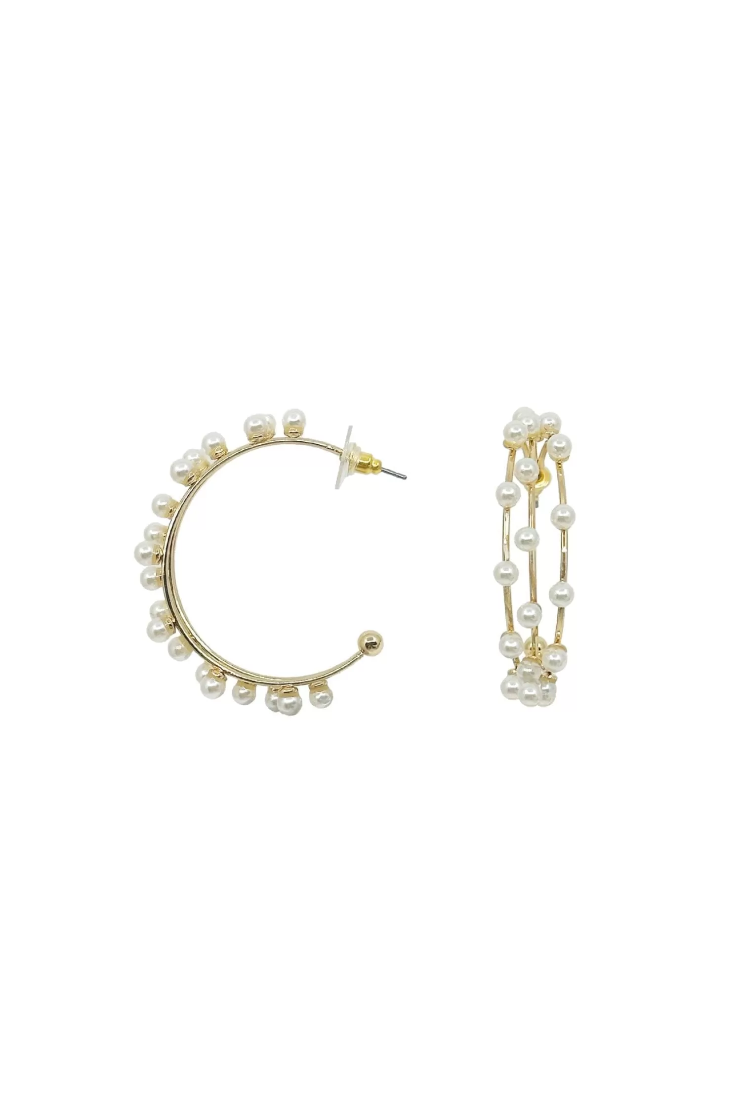 Cheap Jasmyne Pearl Earrings Gold Earrings