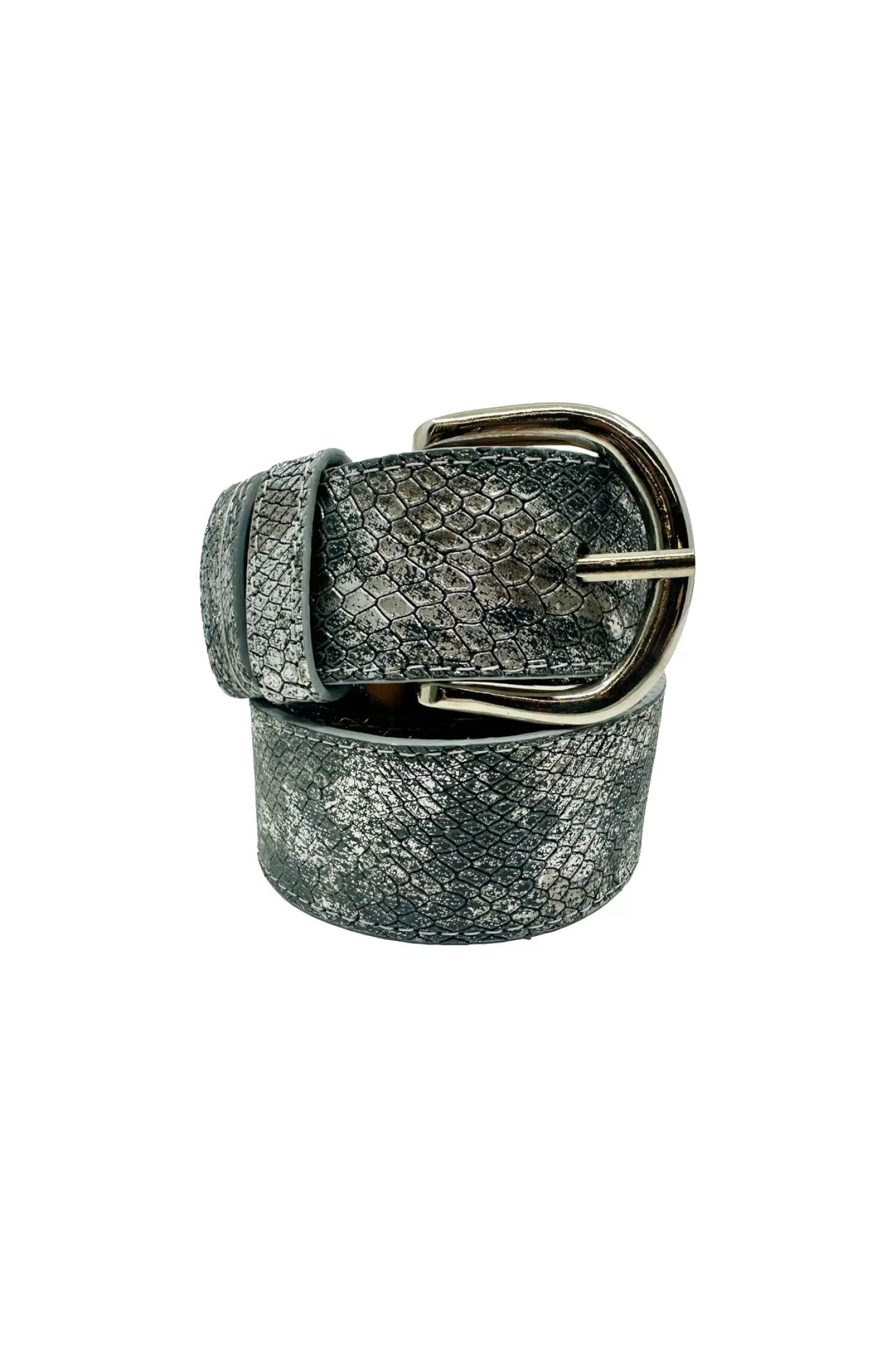 Best Sale Jeans Belt Metallic Grey Snake Print Belts | Belts