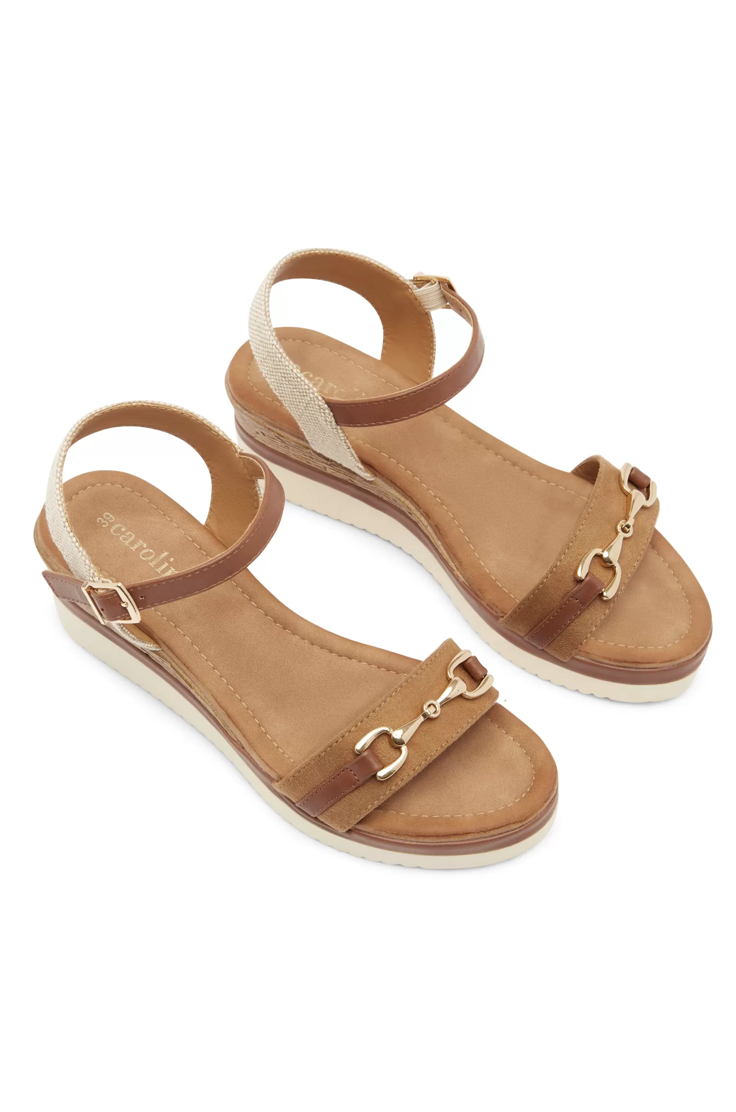 Cheap Kassandra Wedges Tan Heels And Wedges