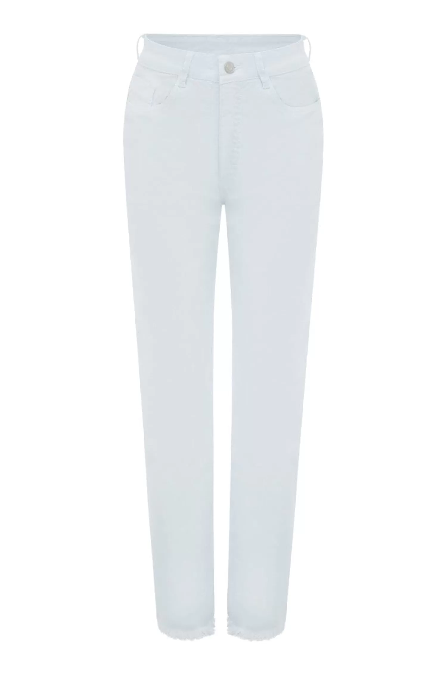 Cheap Kelsey Straight Jeans White Jeans