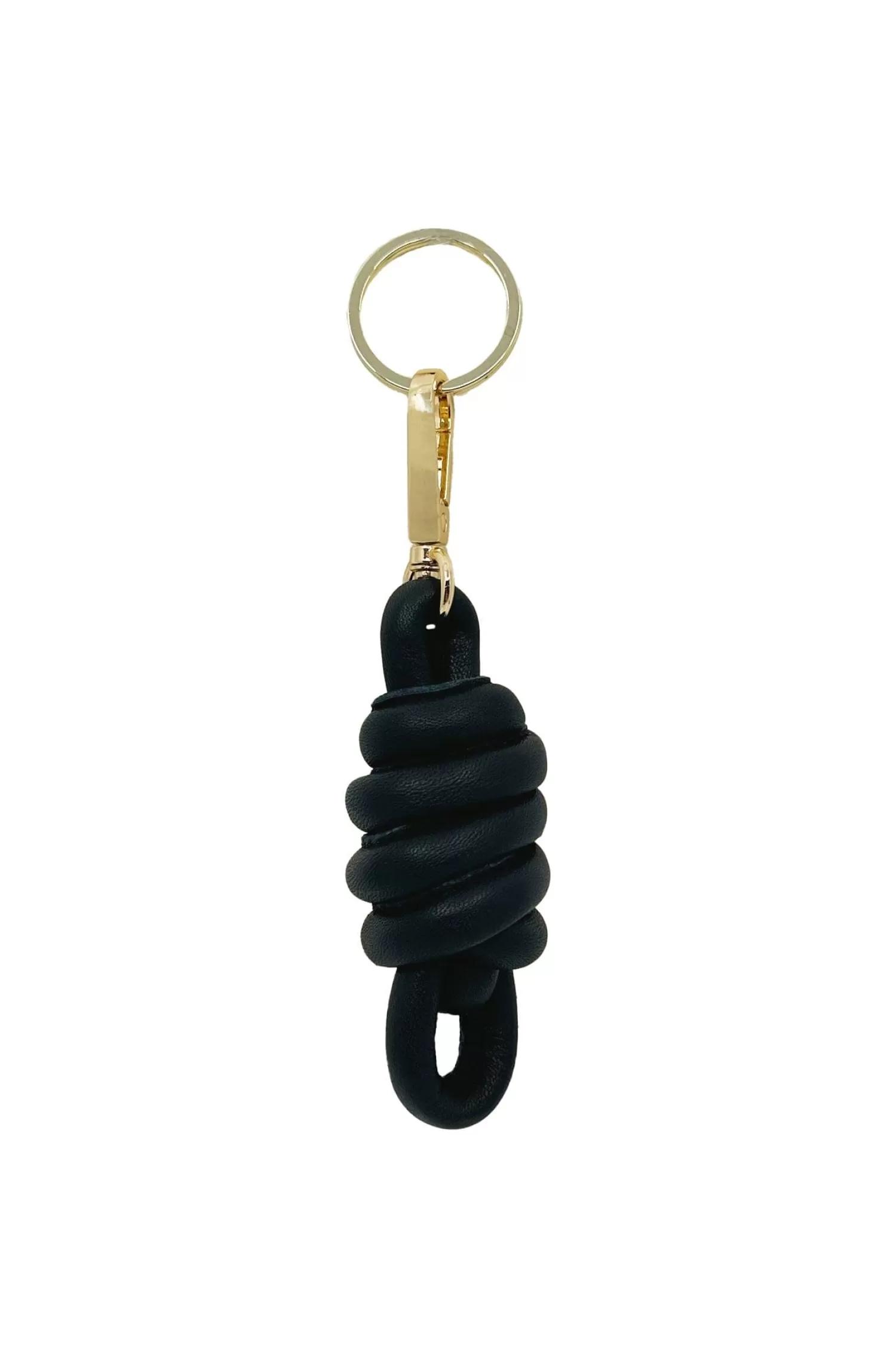 Discount Knot Keyring Soft Leather Black Travel Accessories | Travel Accessories