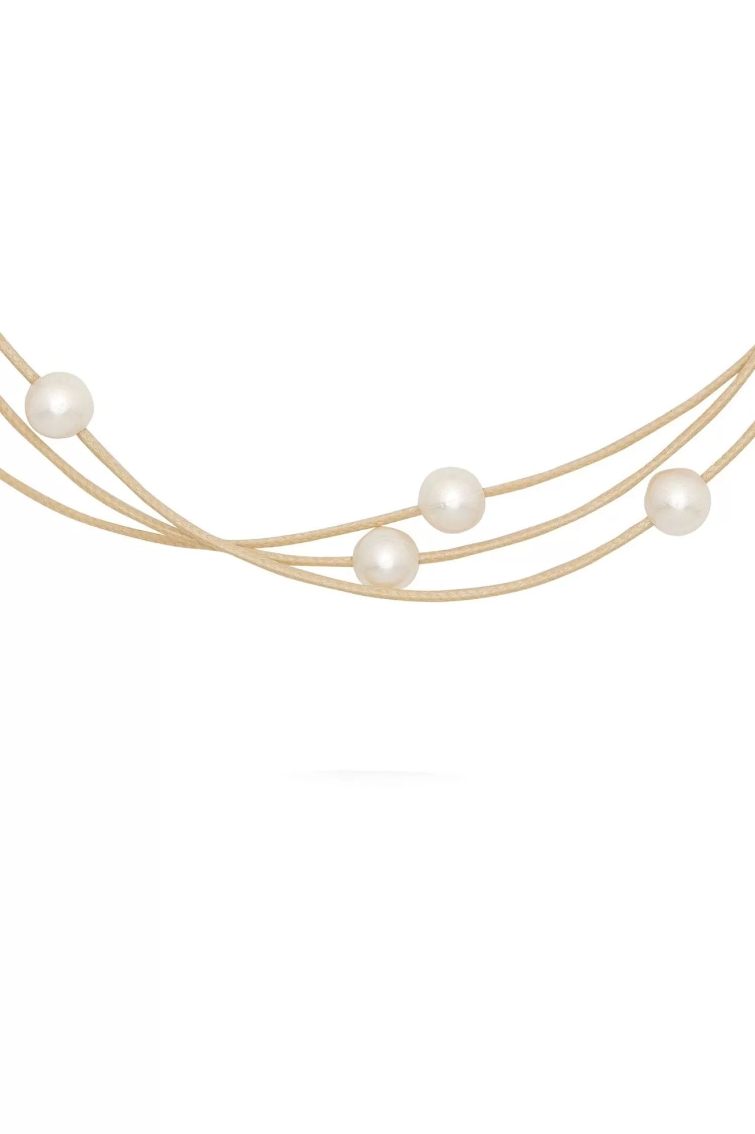 Online Leia Pearl Necklace Nude Necklaces