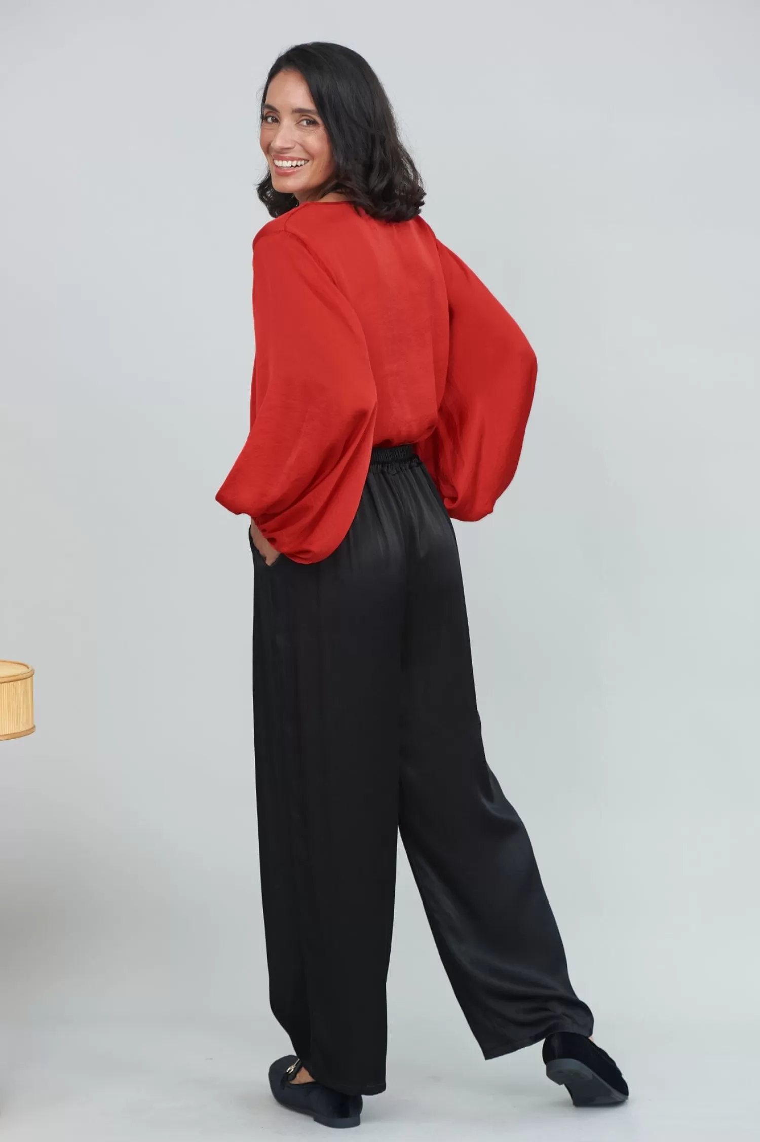 Flash Sale Letitia Wide Leg Pants Black Pants