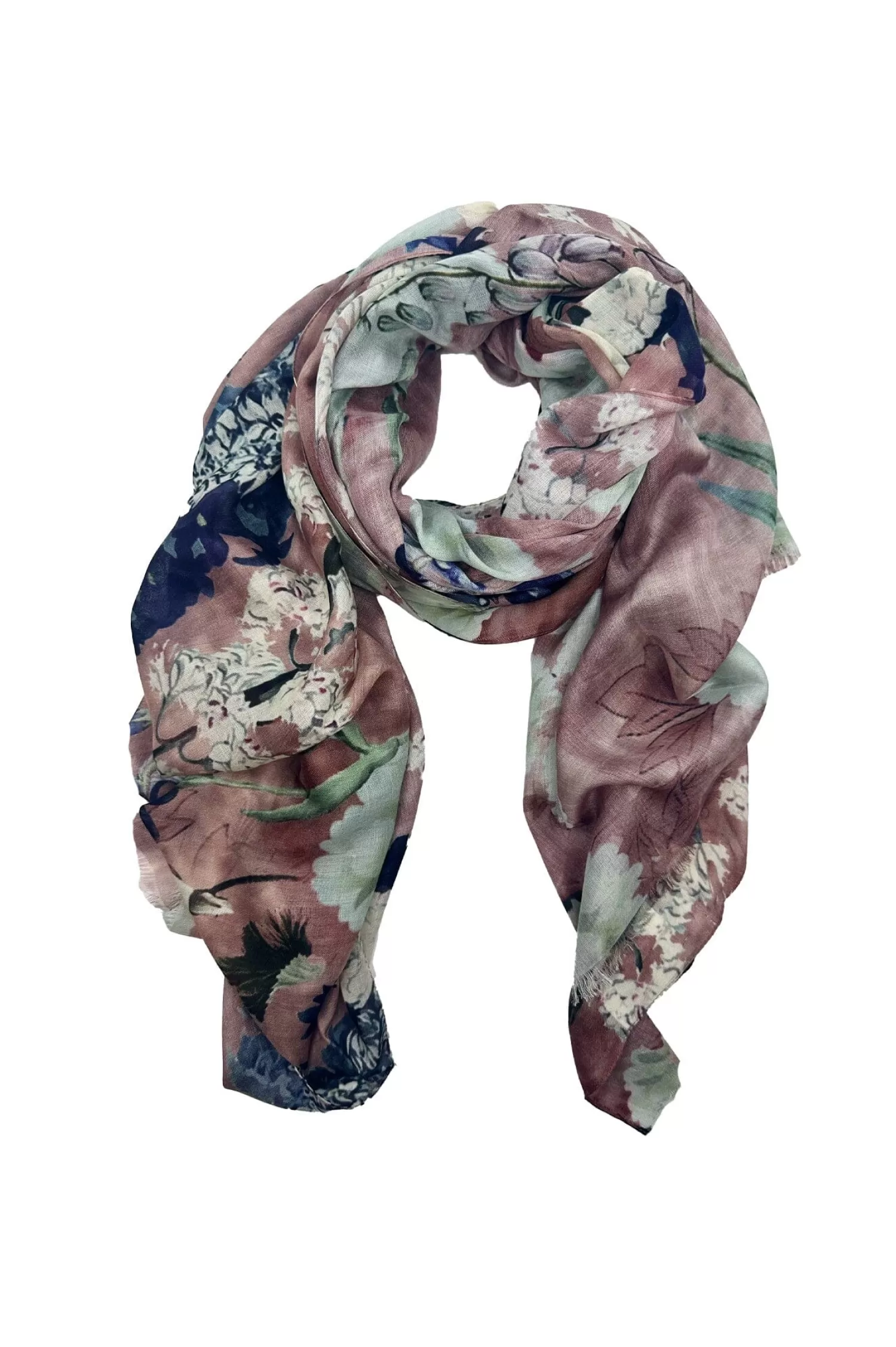 Flash Sale Lissy Floral Modal Scarf Musk Scarves