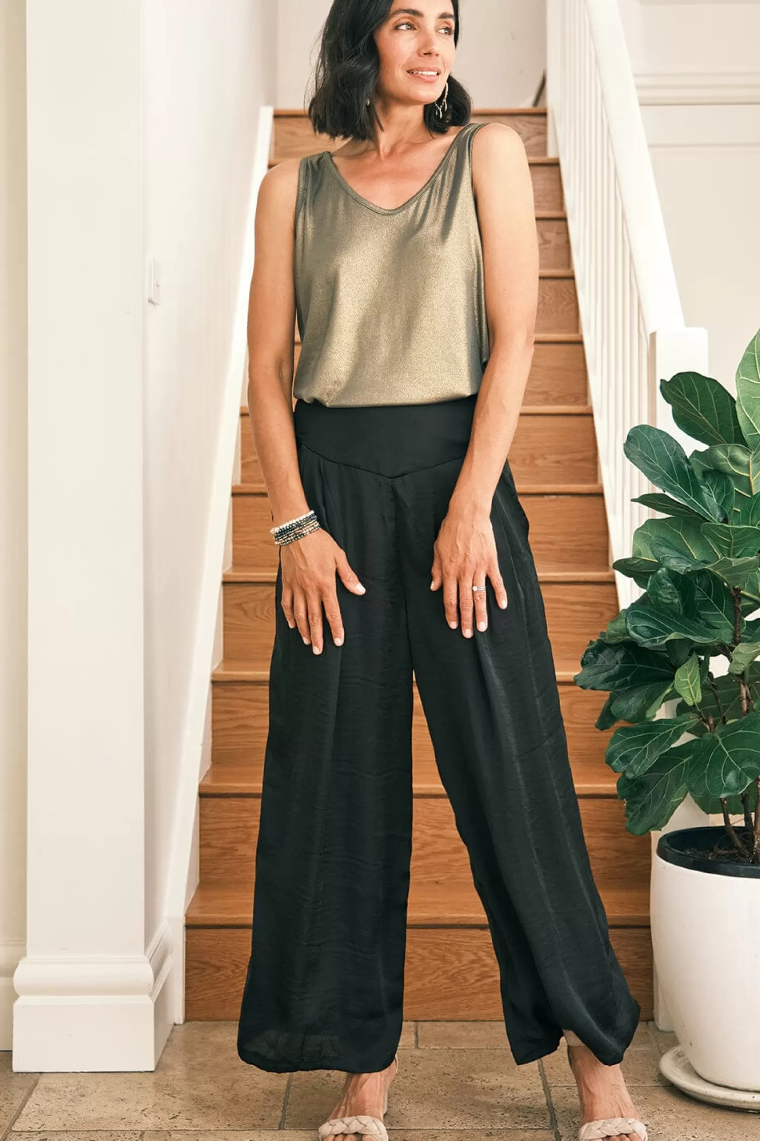 Hot Lucinda Wide Leg Pants Black Pants