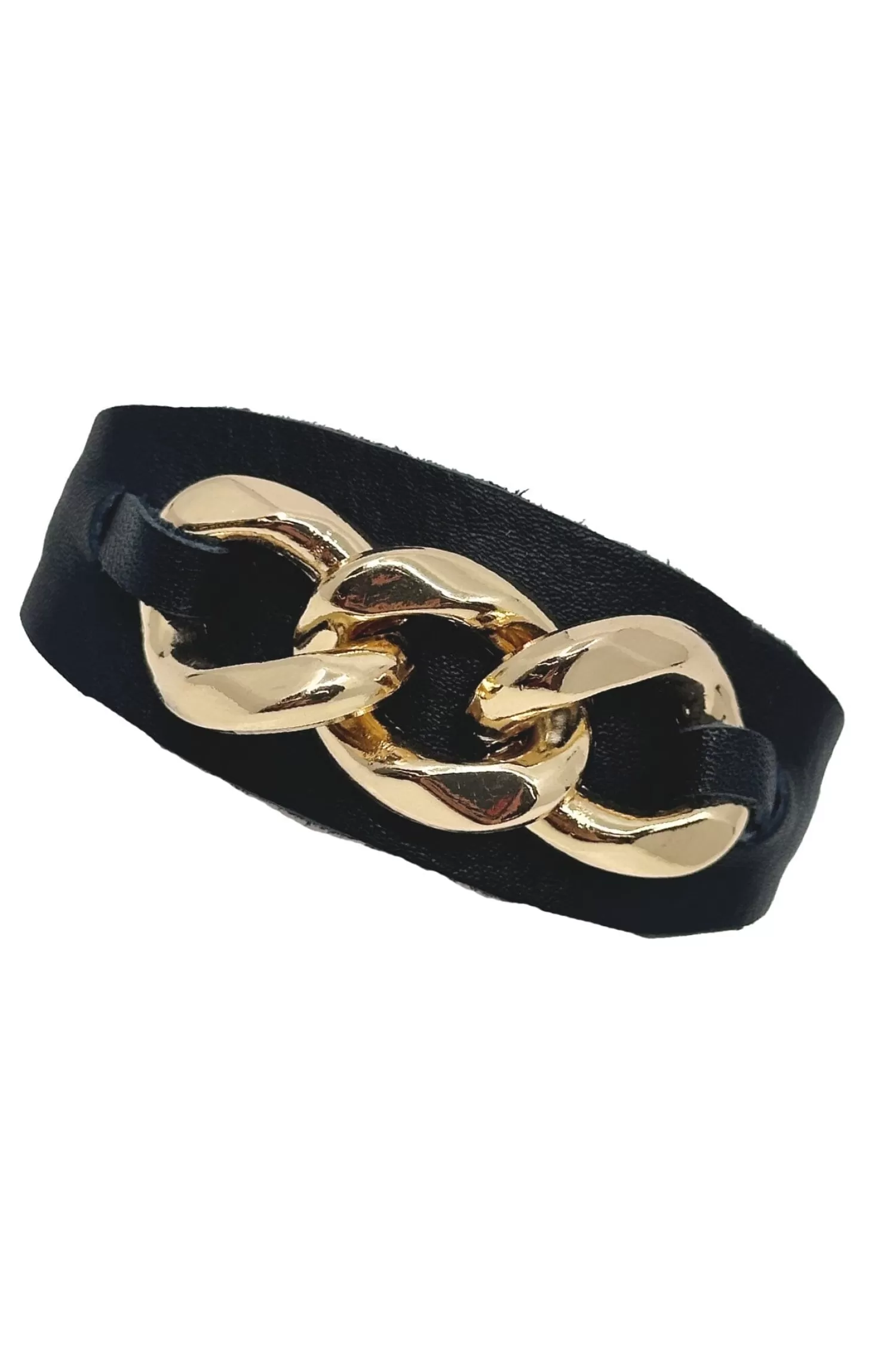 Sale Madelyn Leather Bracelet Black Bracelets