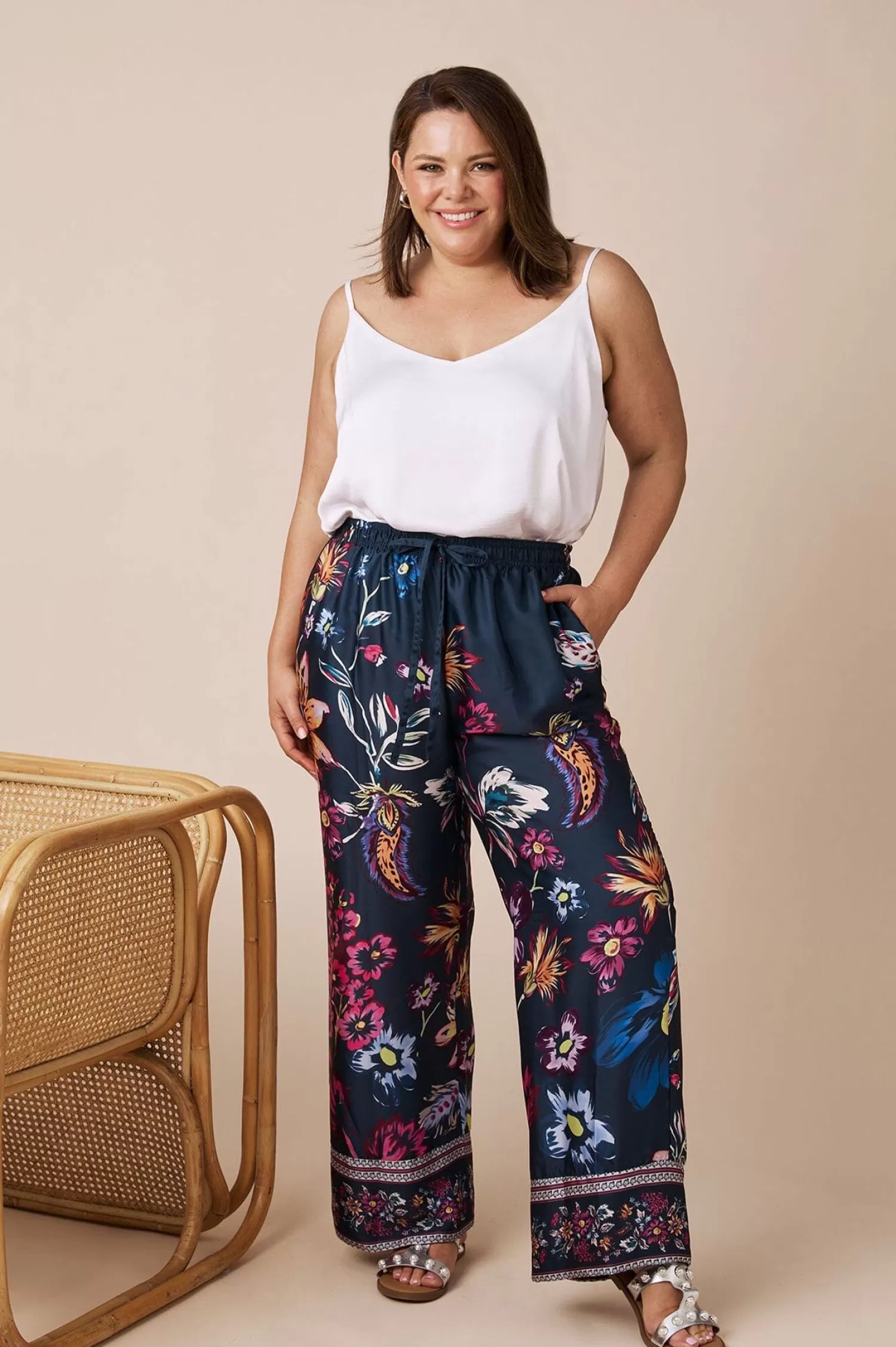 Outlet Maya Floral Pants Pants