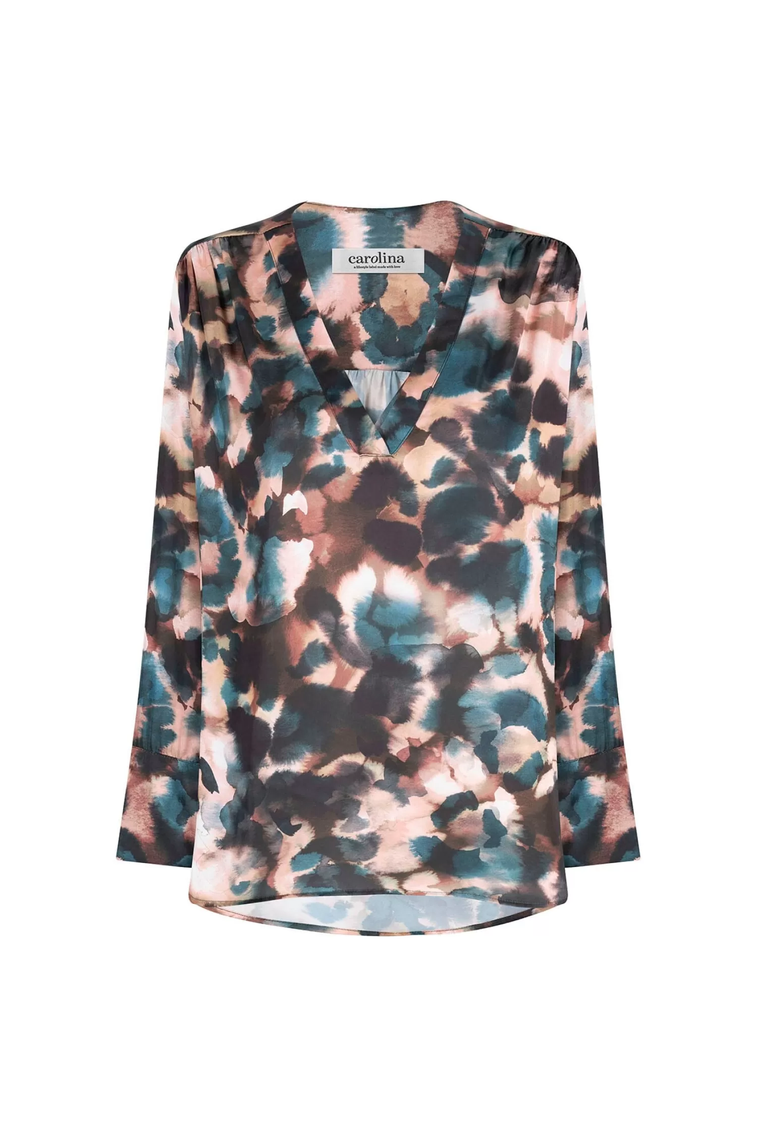 Best Milana Print V-Neck Long Sleeve Top Long Sleeve