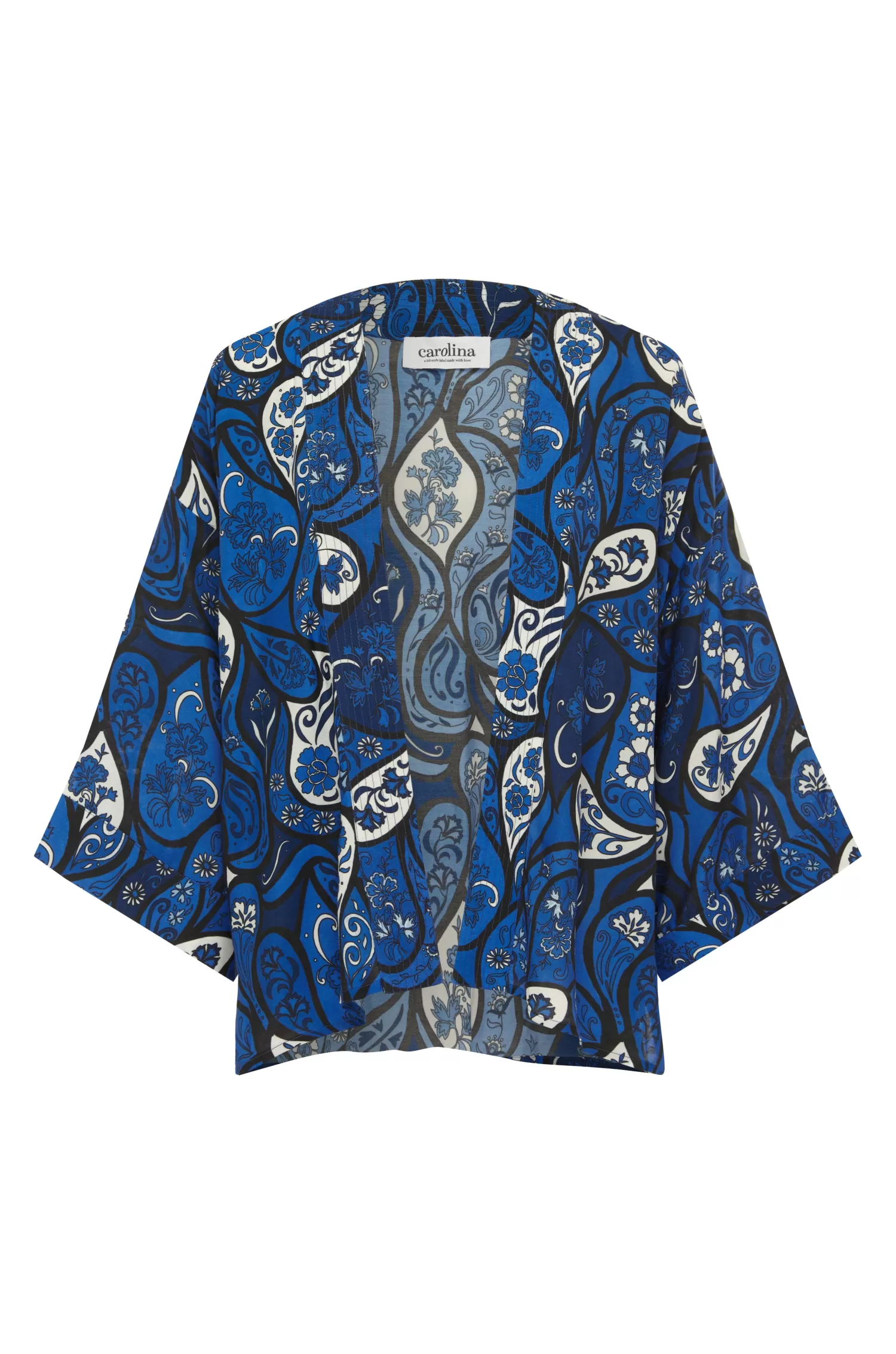 Shop Mira Cape Cobalt Capes & Kaftans