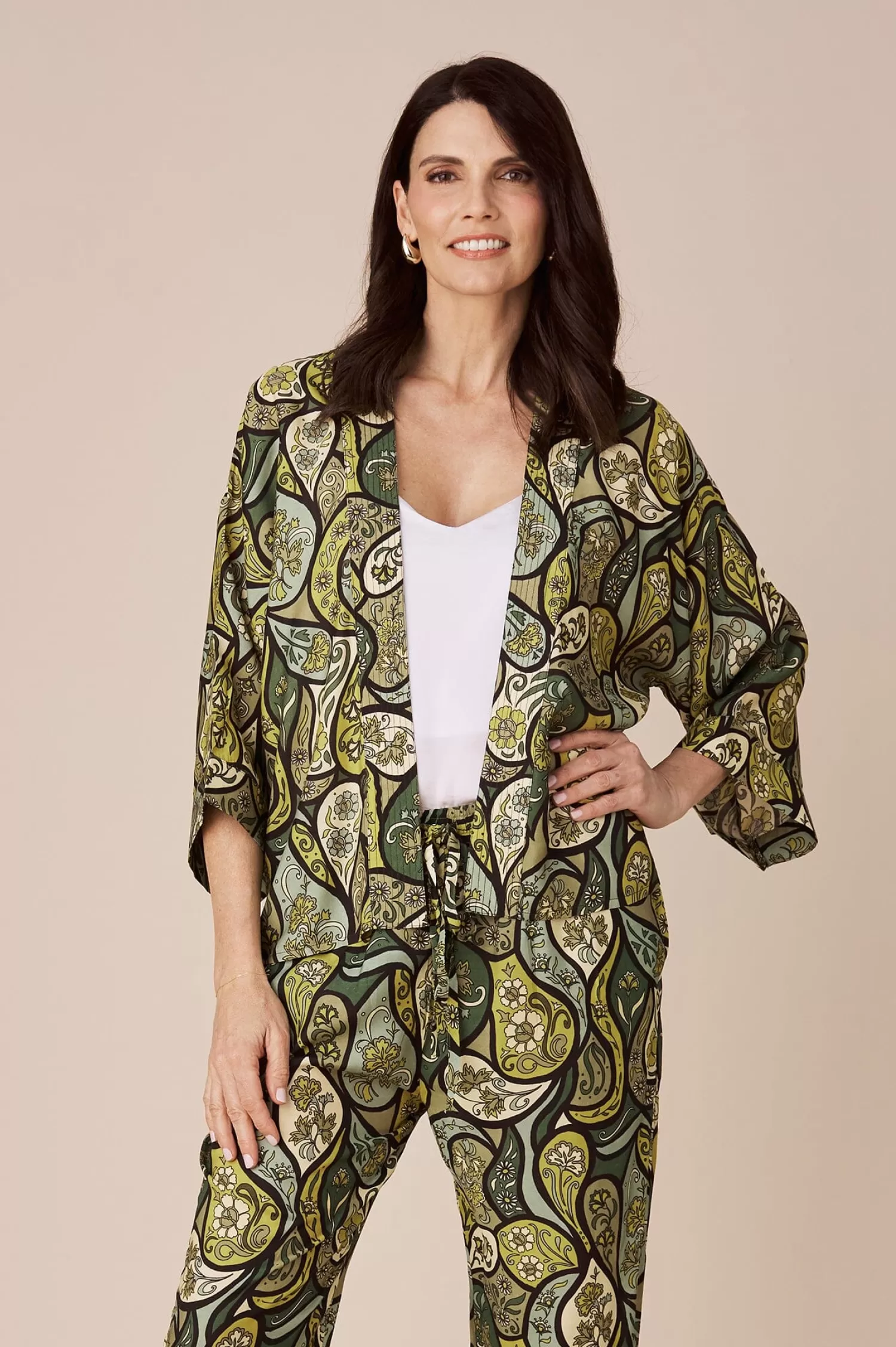 Discount Mira Cape Olive Capes & Kaftans